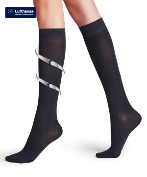 Falke Vitalize 40 DEN Knee-high Socks Zokni Női Kék | ZUWD-96082