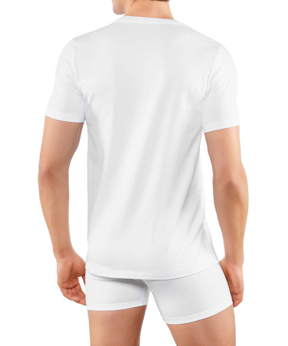 Falke 2-Pack T-Shirt Round-neck Daily Comfort Rövid Ujjú Ing Férfi Fehér | LQTA-28453