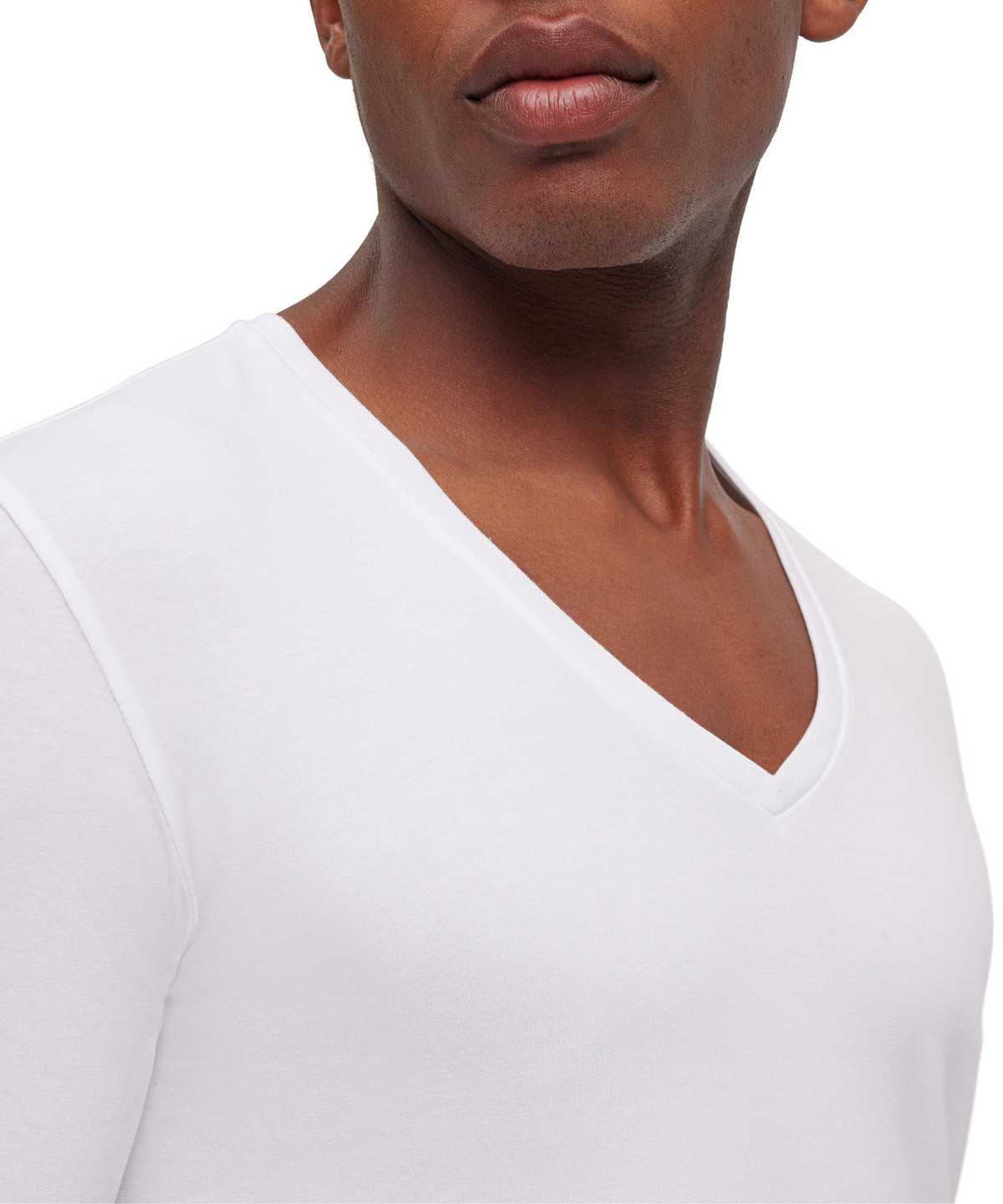 Falke 2-Pack T-Shirt V-neck Daily Comfort Rövid Ujjú Ing Férfi Fehér | RJEY-25619