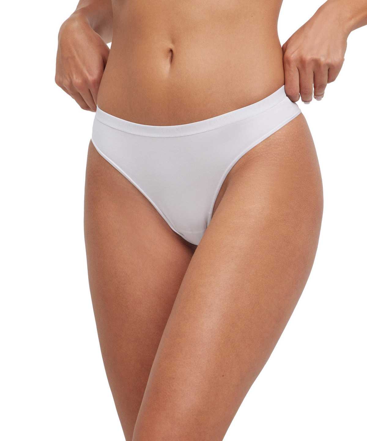 Falke 2-Pack Thong Daily Comfort Panties & Slips Női Fehér | TOMK-40812