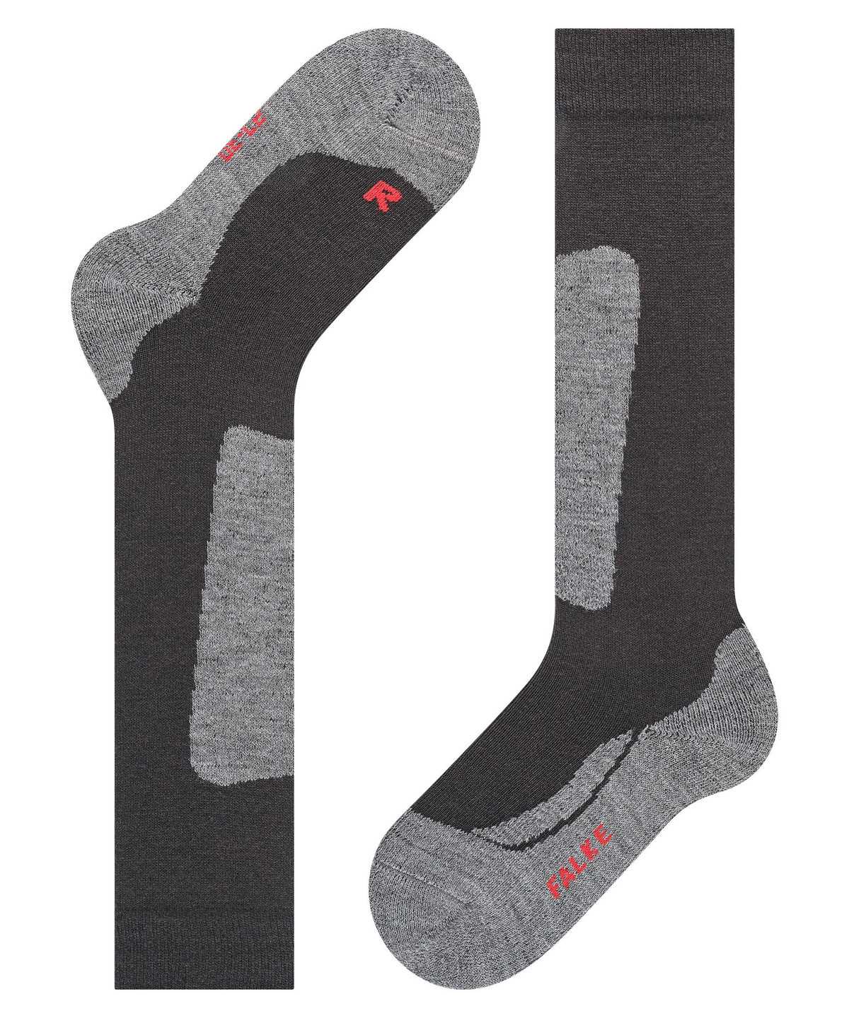 Falke Active Ski Knee-high Socks Zokni Gyerek Fekete | RCAO-53297