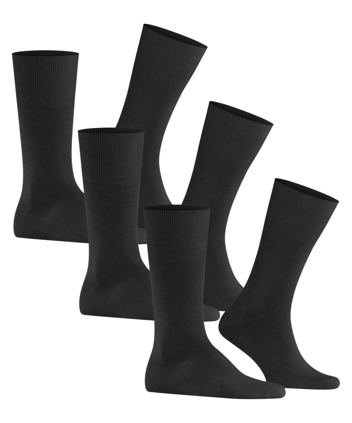 Falke Airport 3-Pack Socks Zokni Férfi Fekete | PVQY-60581