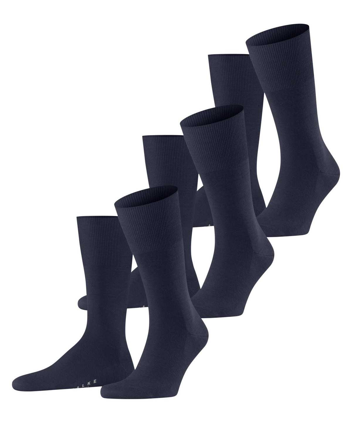 Falke Airport 3-Pack Socks Zokni Férfi Kék | TIFE-96258