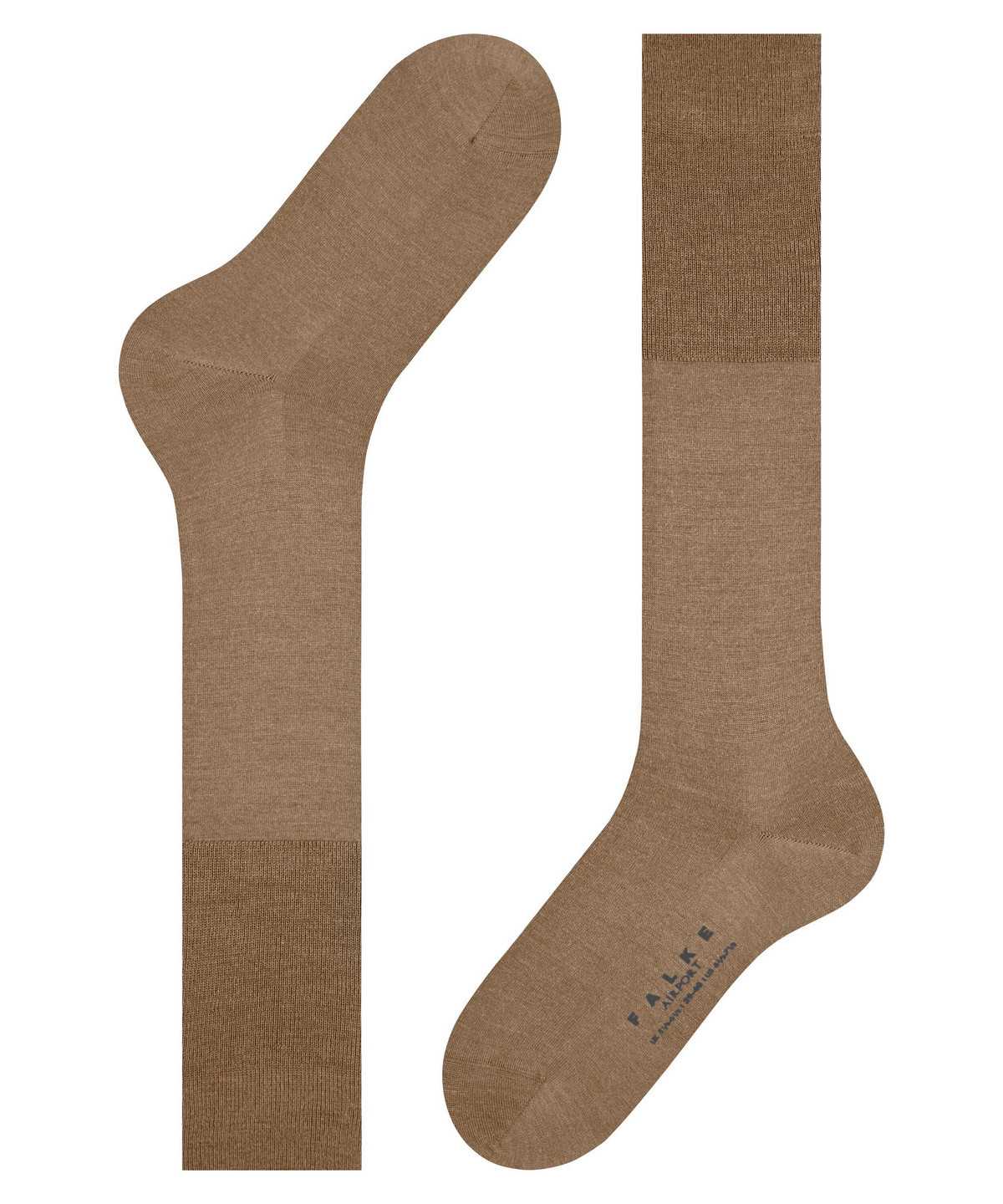 Falke Airport Knee-high Socks Zokni Férfi Barna | EOKS-81563