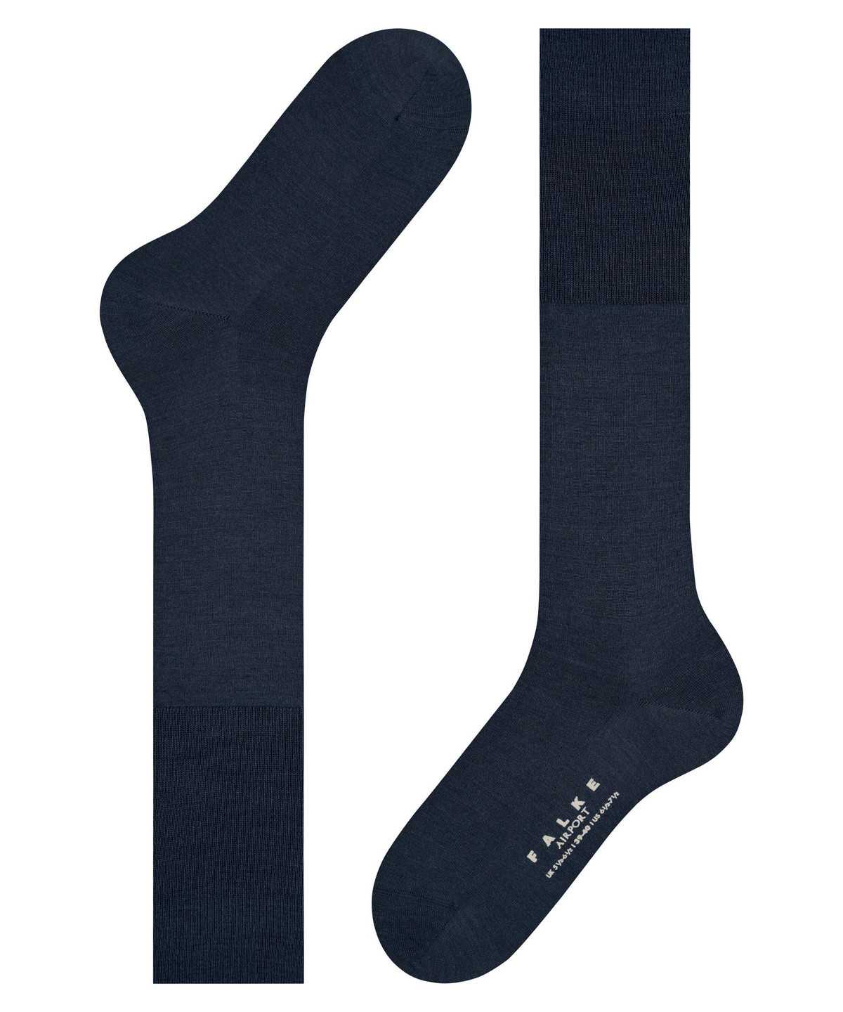 Falke Airport Knee-high Socks Zokni Férfi Kék | HCZV-57360