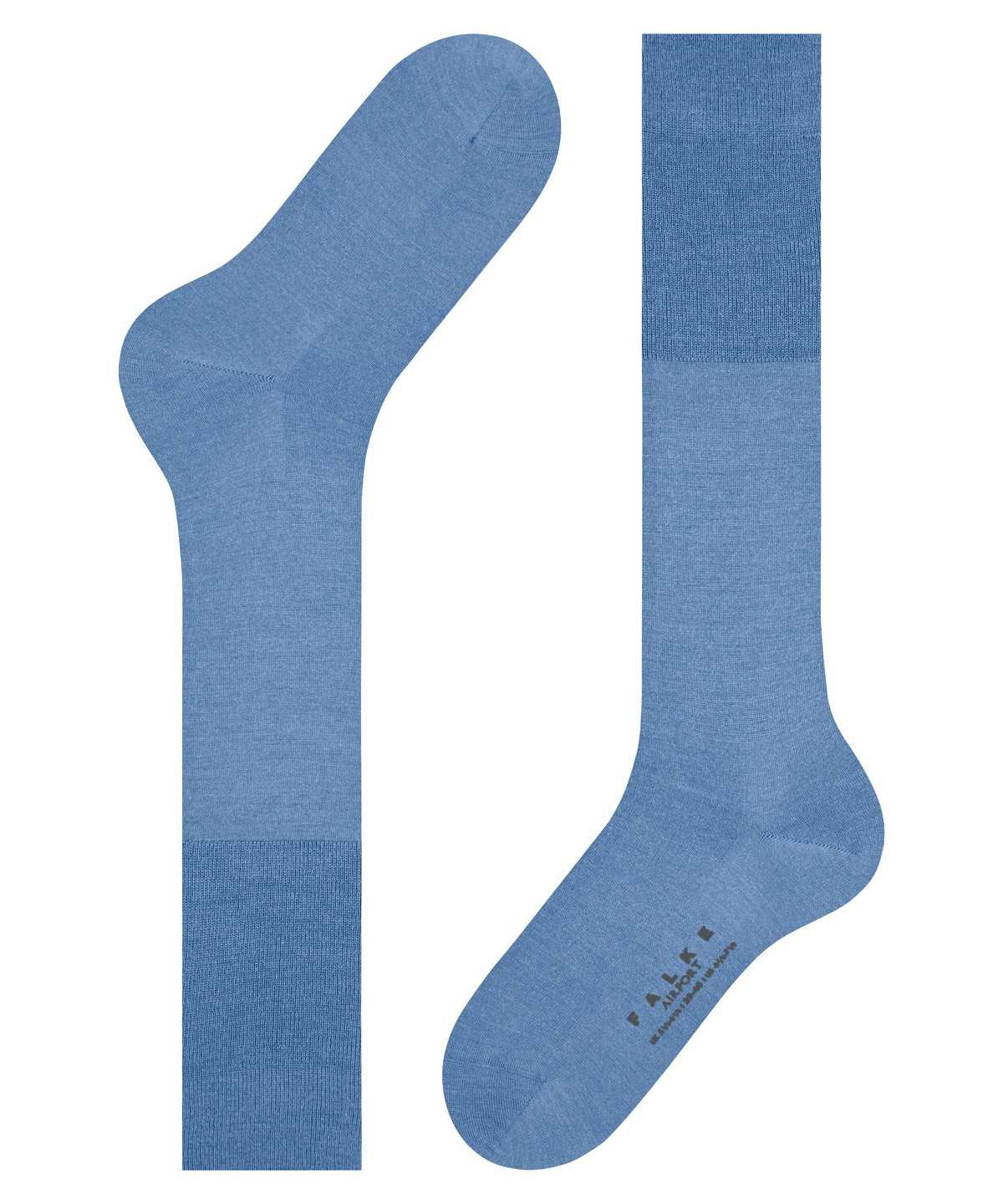 Falke Airport Knee-high Socks Zokni Férfi Kék | DJYK-79821