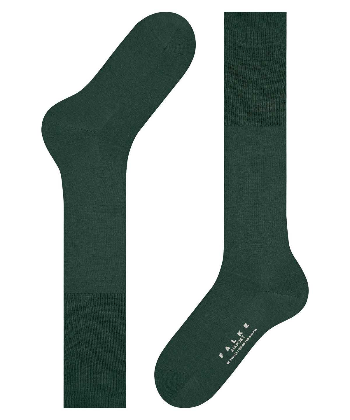 Falke Airport Knee-high Socks Zokni Férfi Zöld | UHJZ-82057