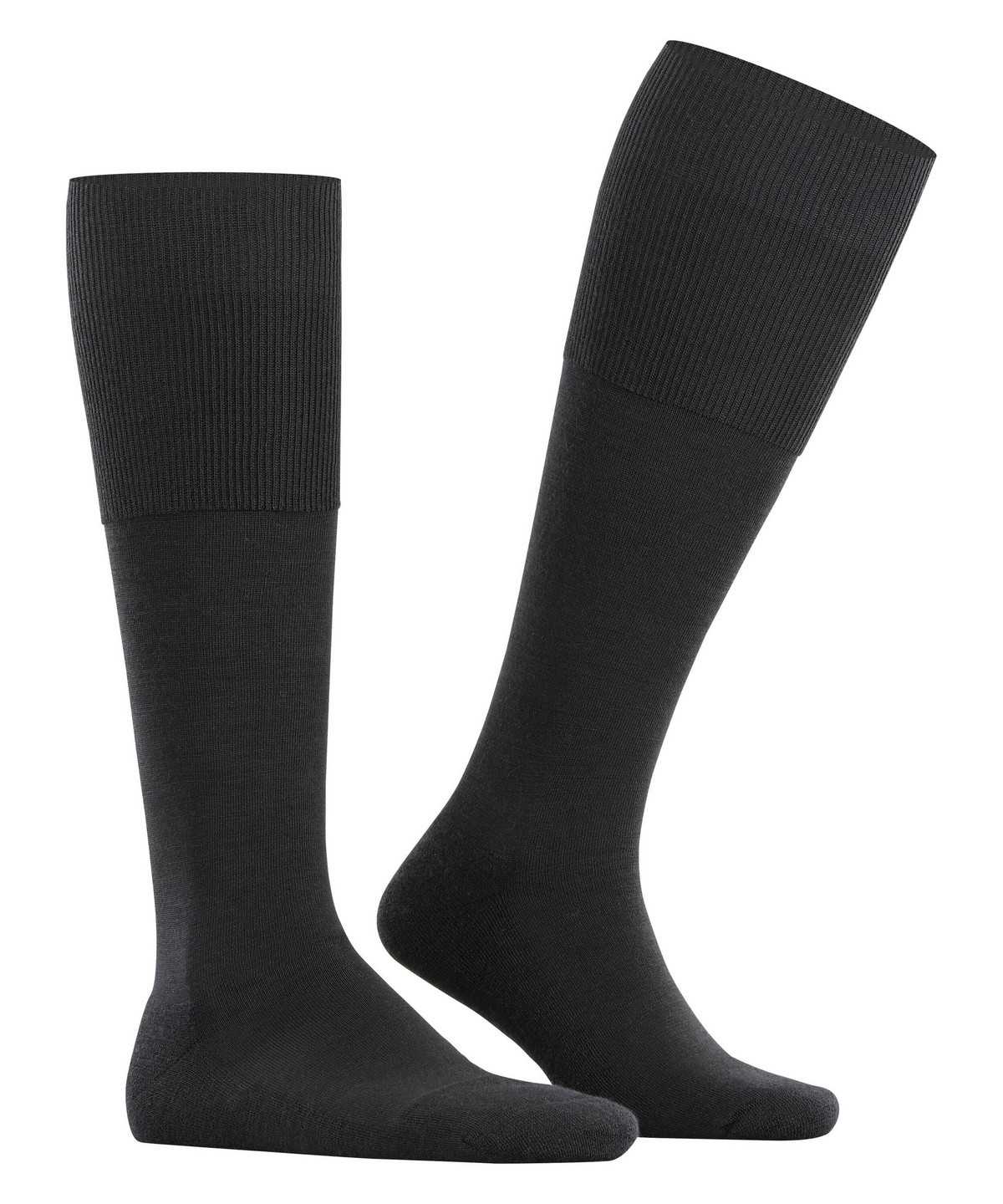 Falke Airport Plus Knee-high Socks Zokni Férfi Fekete | BRYC-78493