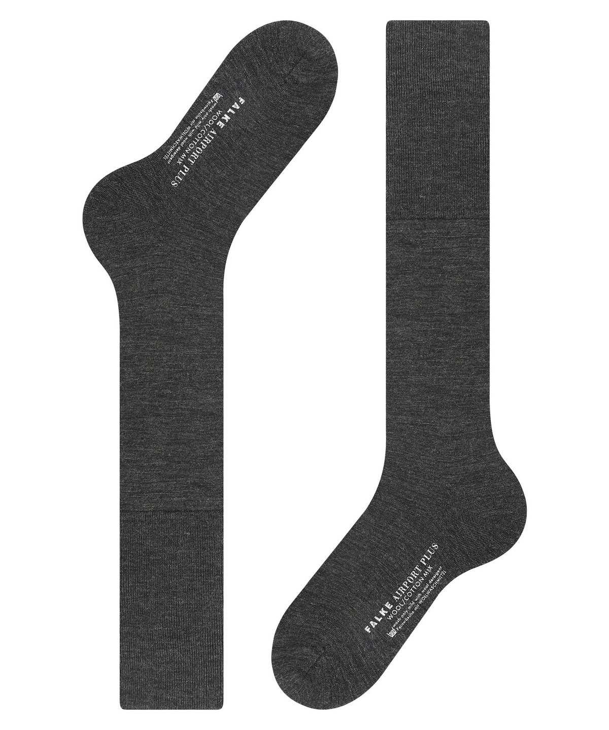 Falke Airport Plus Knee-high Socks Zokni Férfi Szürke | SACH-36725