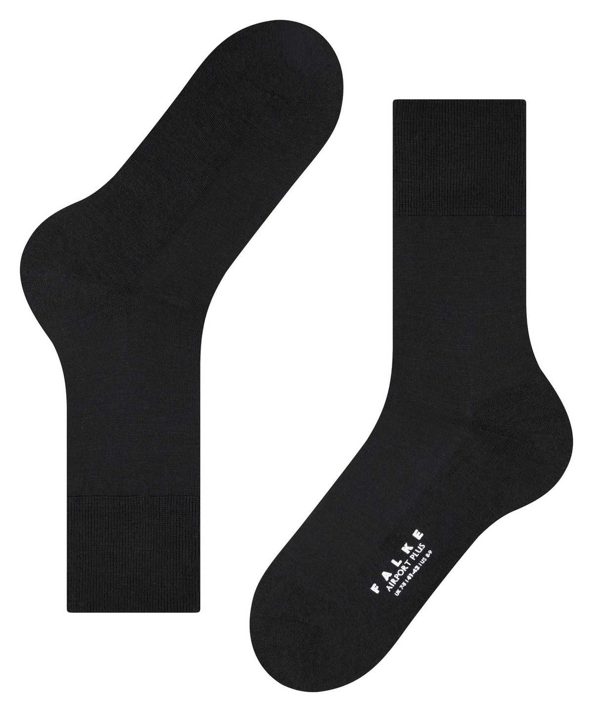 Falke Airport Plus Socks Zokni Férfi Fekete | MBYP-67590