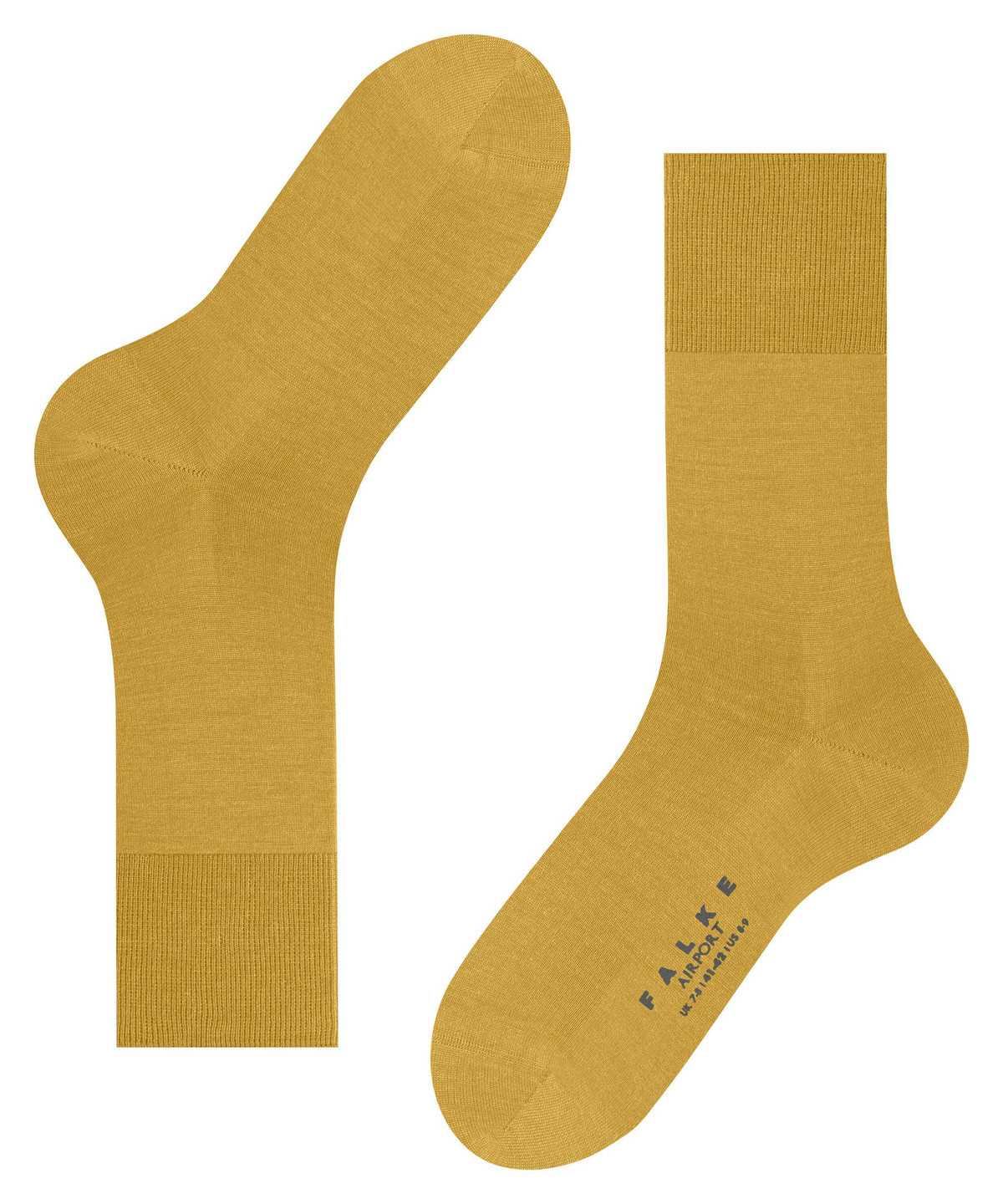 Falke Airport Socks Zokni Férfi Sárga | VEBO-18234