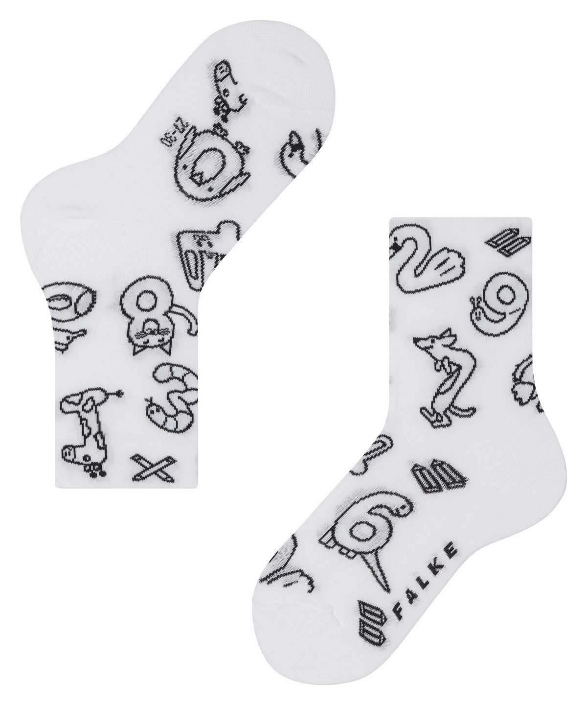 Falke Animal Number Paint Set Socks Zokni Gyerek Fehér | YIMF-73946