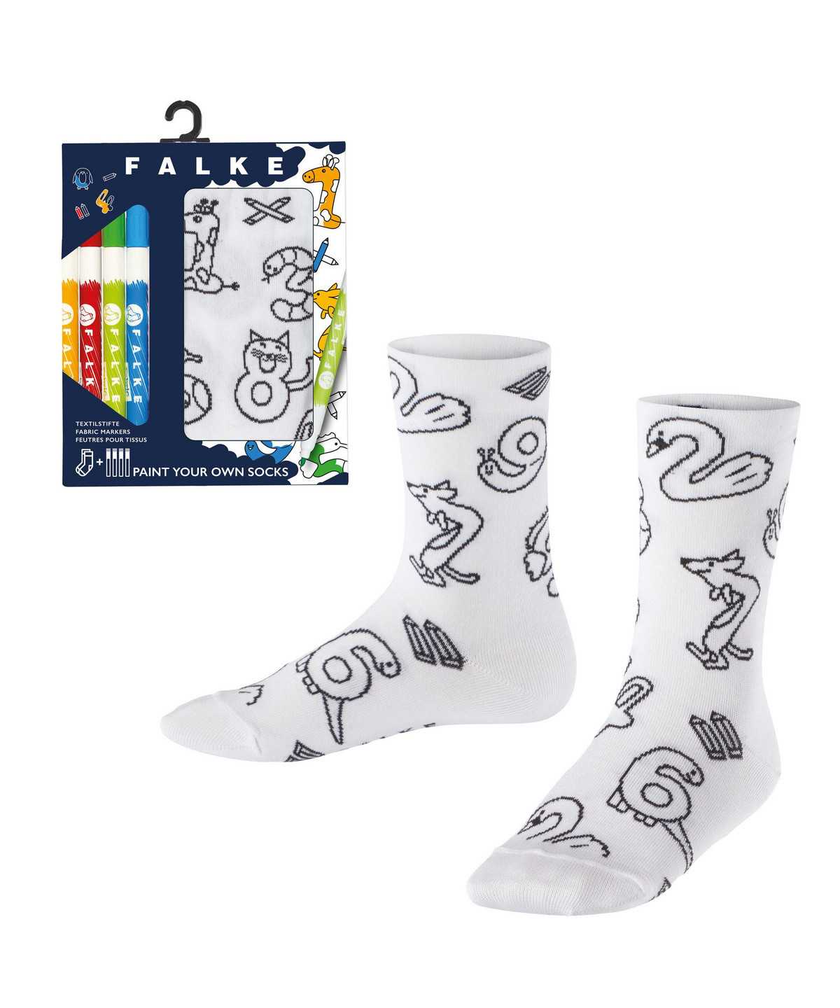 Falke Animal Number Paint Set Socks Zokni Gyerek Fehér | YIMF-73946