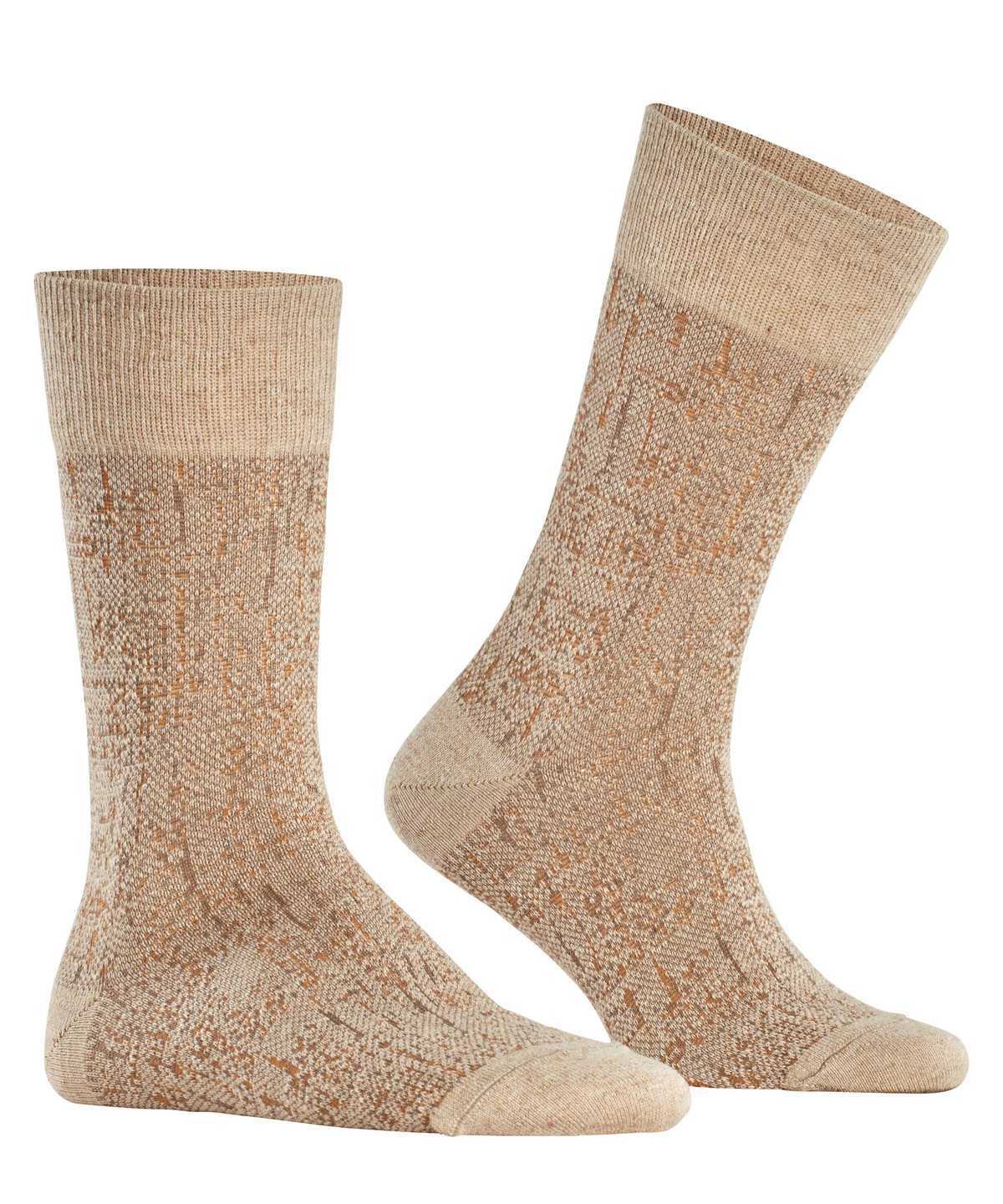 Falke Artisanship Socks Zokni Férfi Bézs | ZDWR-86092