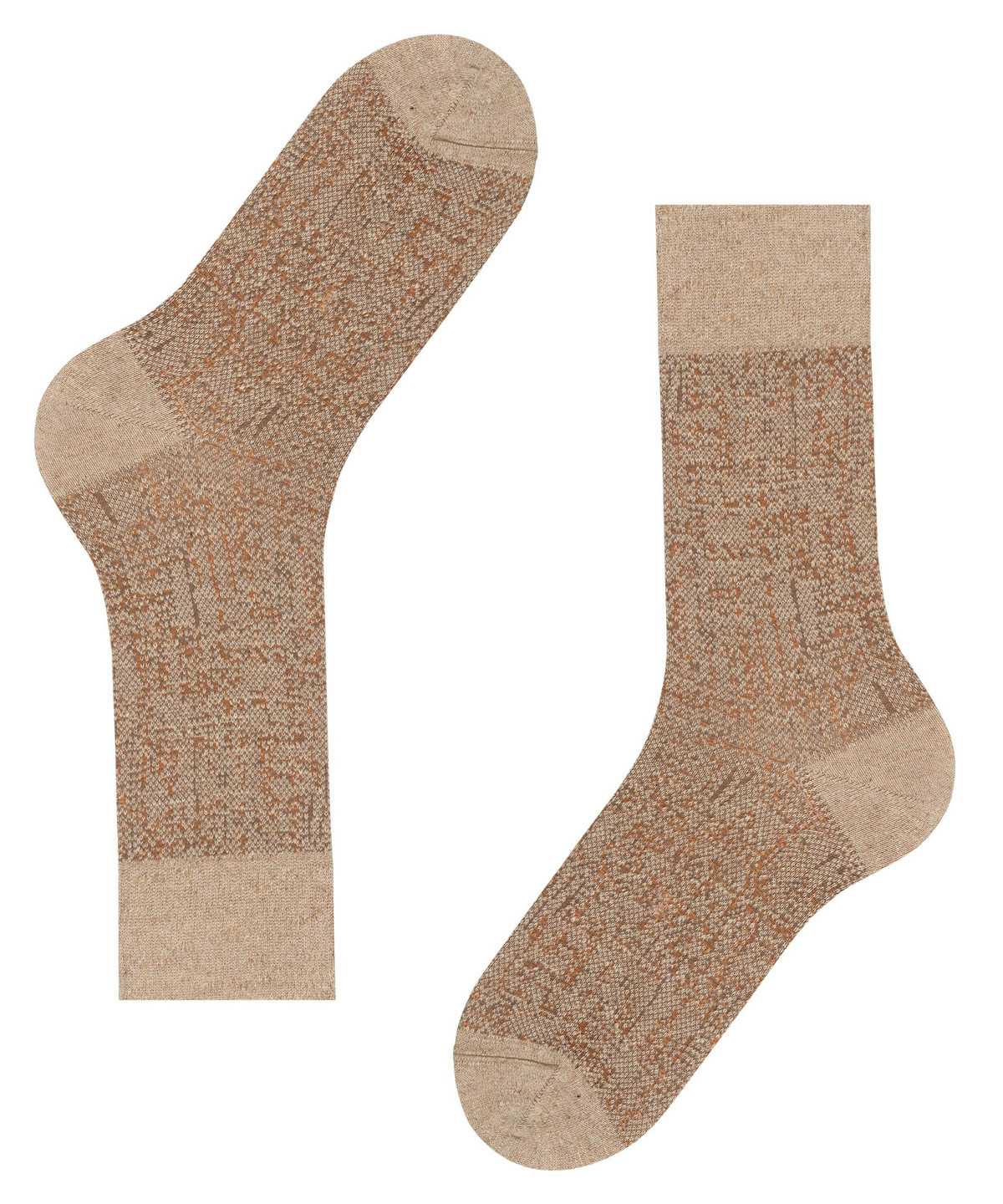 Falke Artisanship Socks Zokni Férfi Bézs | ZDWR-86092