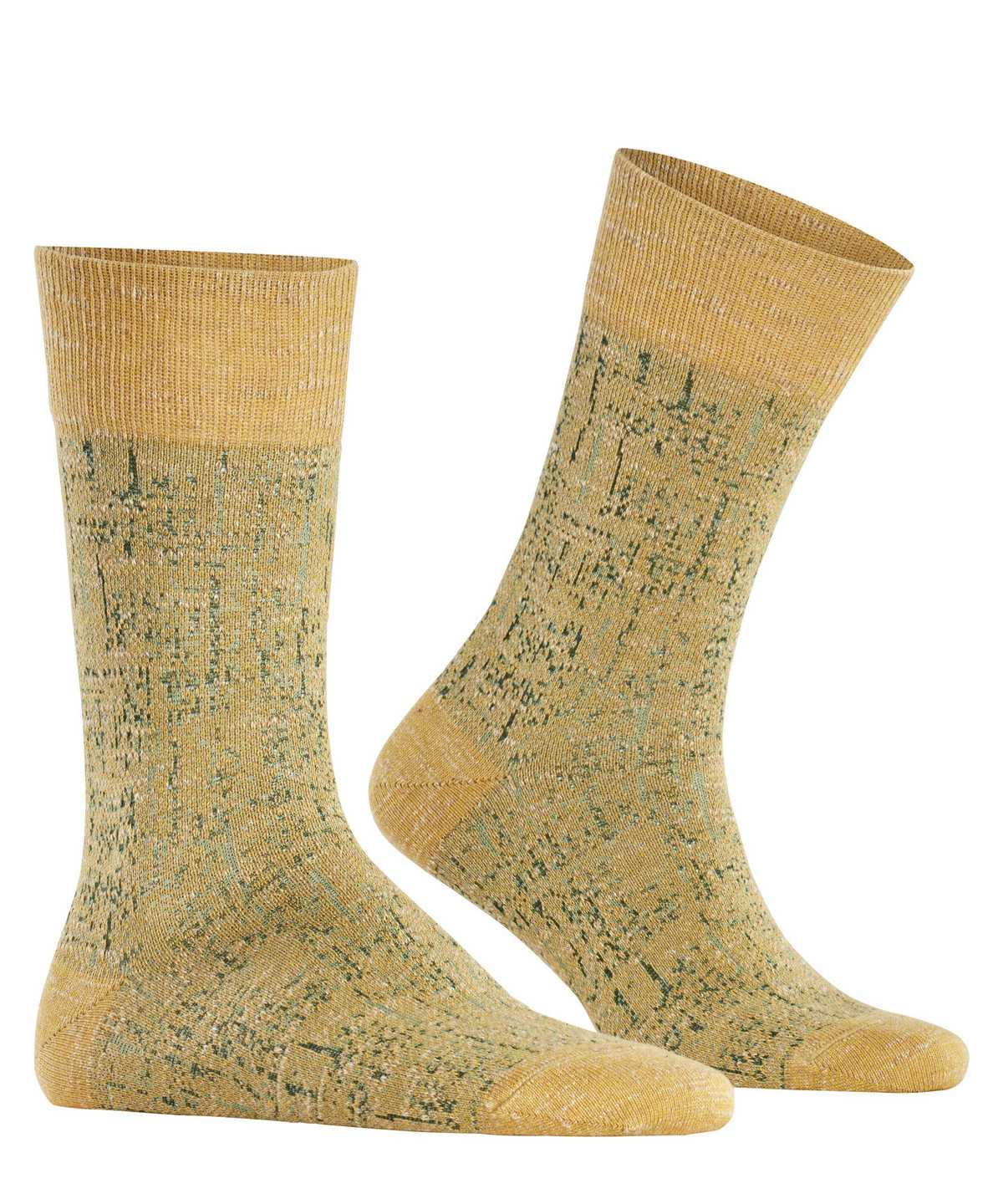 Falke Artisanship Socks Zokni Férfi Sárga | UVJK-04382