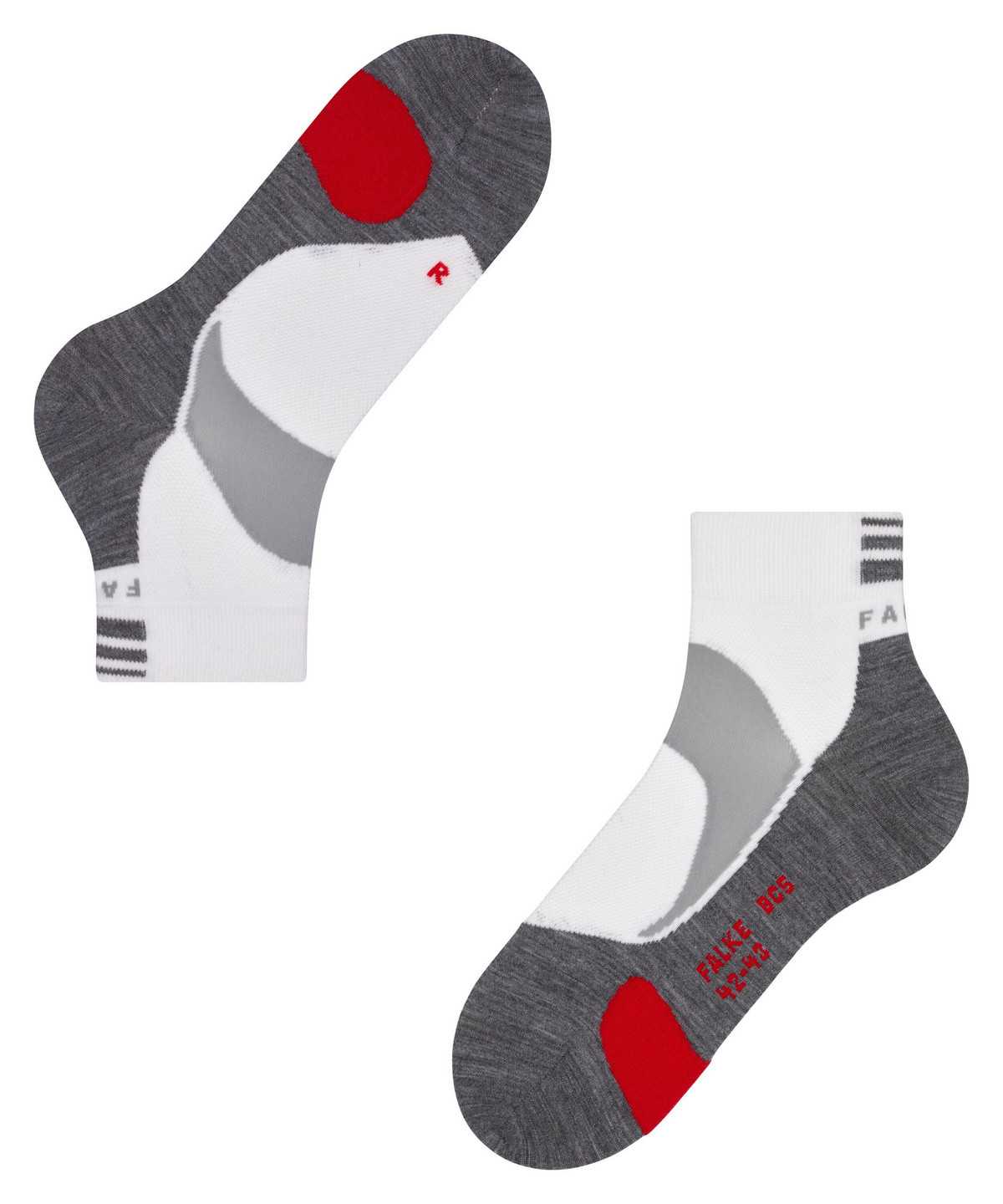 Falke BC5 Endurance Biking Short sock Sports Socks Női Fehér | ADBE-69813