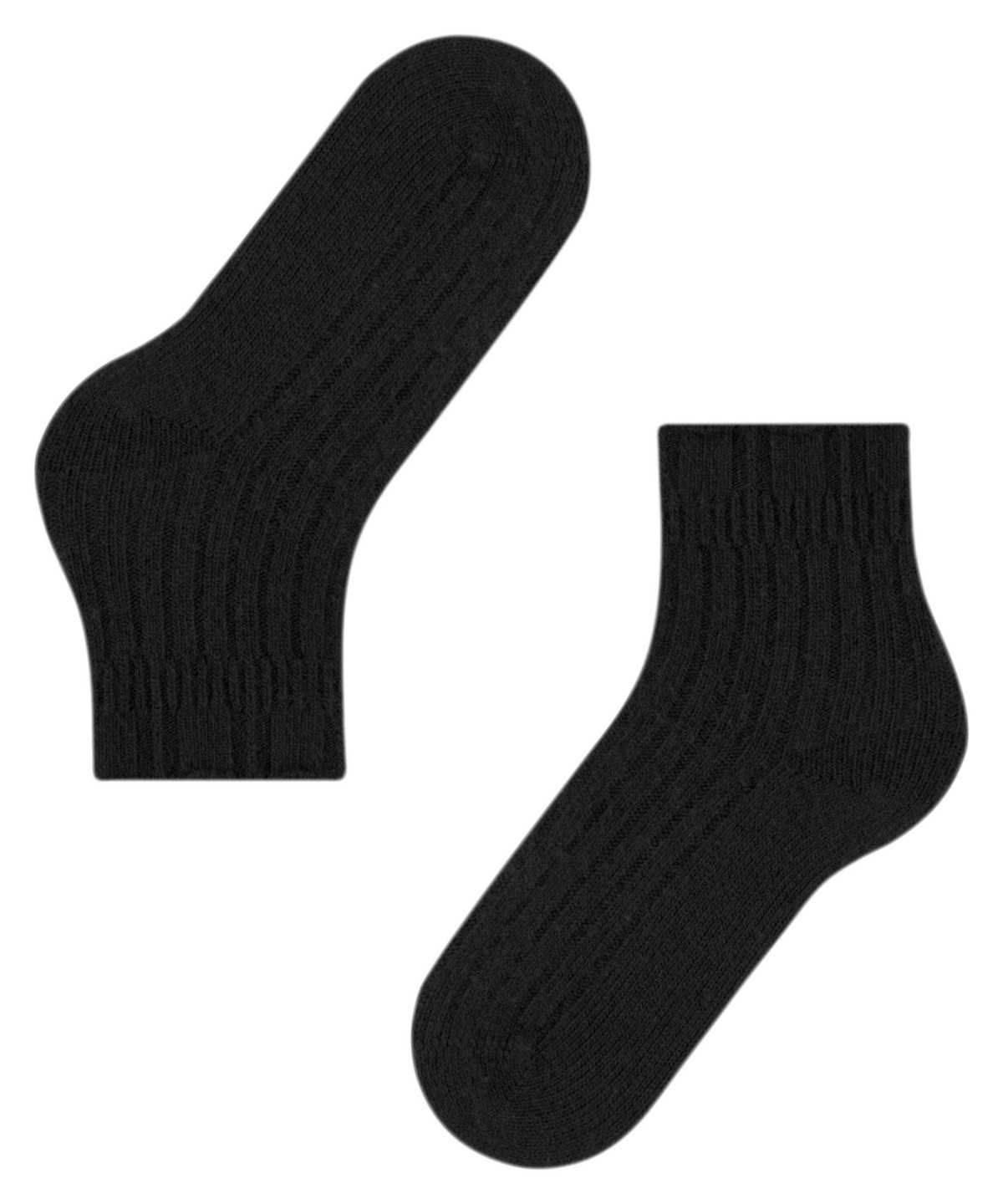 Falke Bedsock Rib House socks Zokni Női Fekete | DQCF-32804