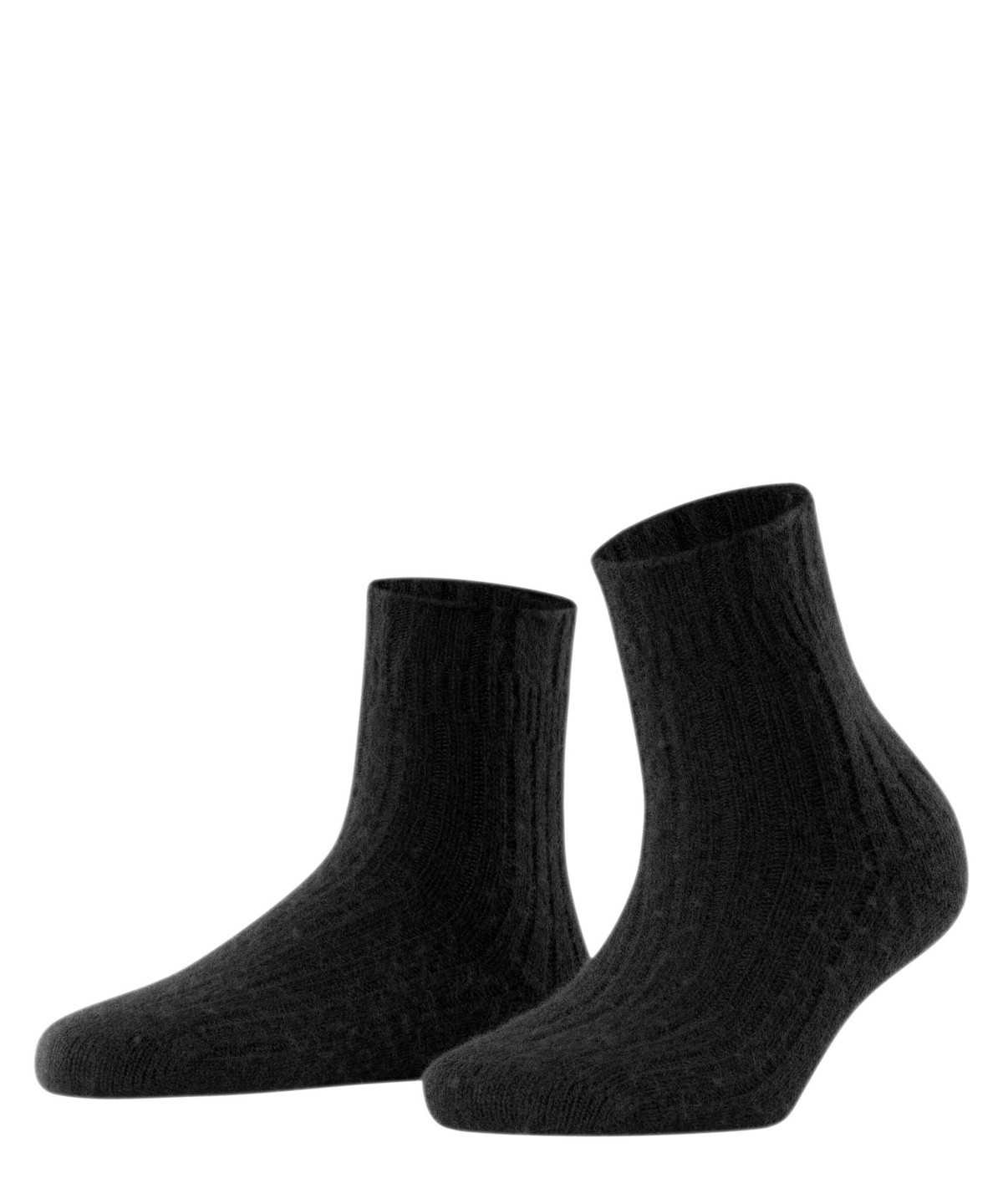 Falke Bedsock Rib House socks Zokni Női Fekete | DQCF-32804