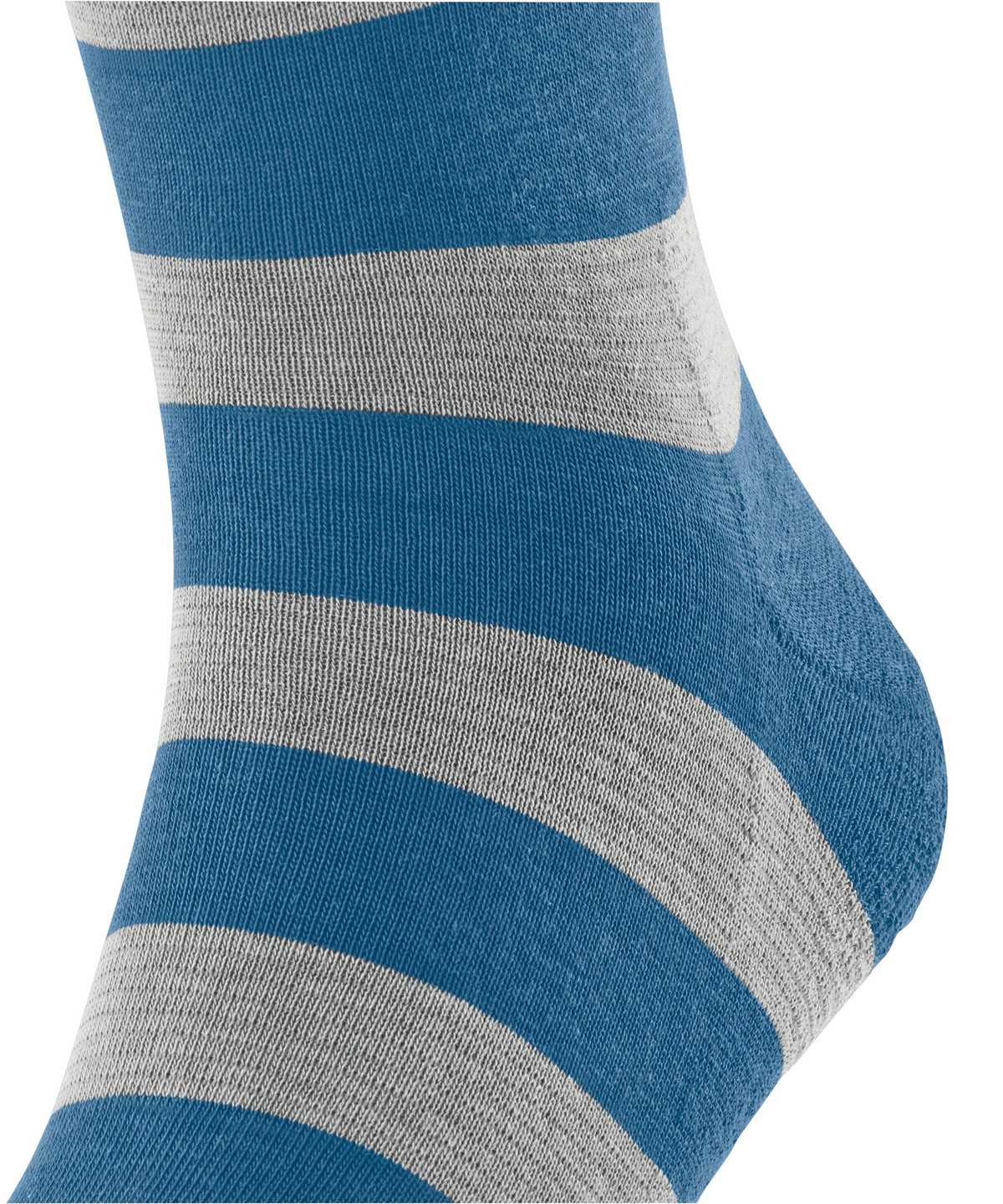 Falke Block Stripe Socks Zokni Férfi Kék | DIUB-94807