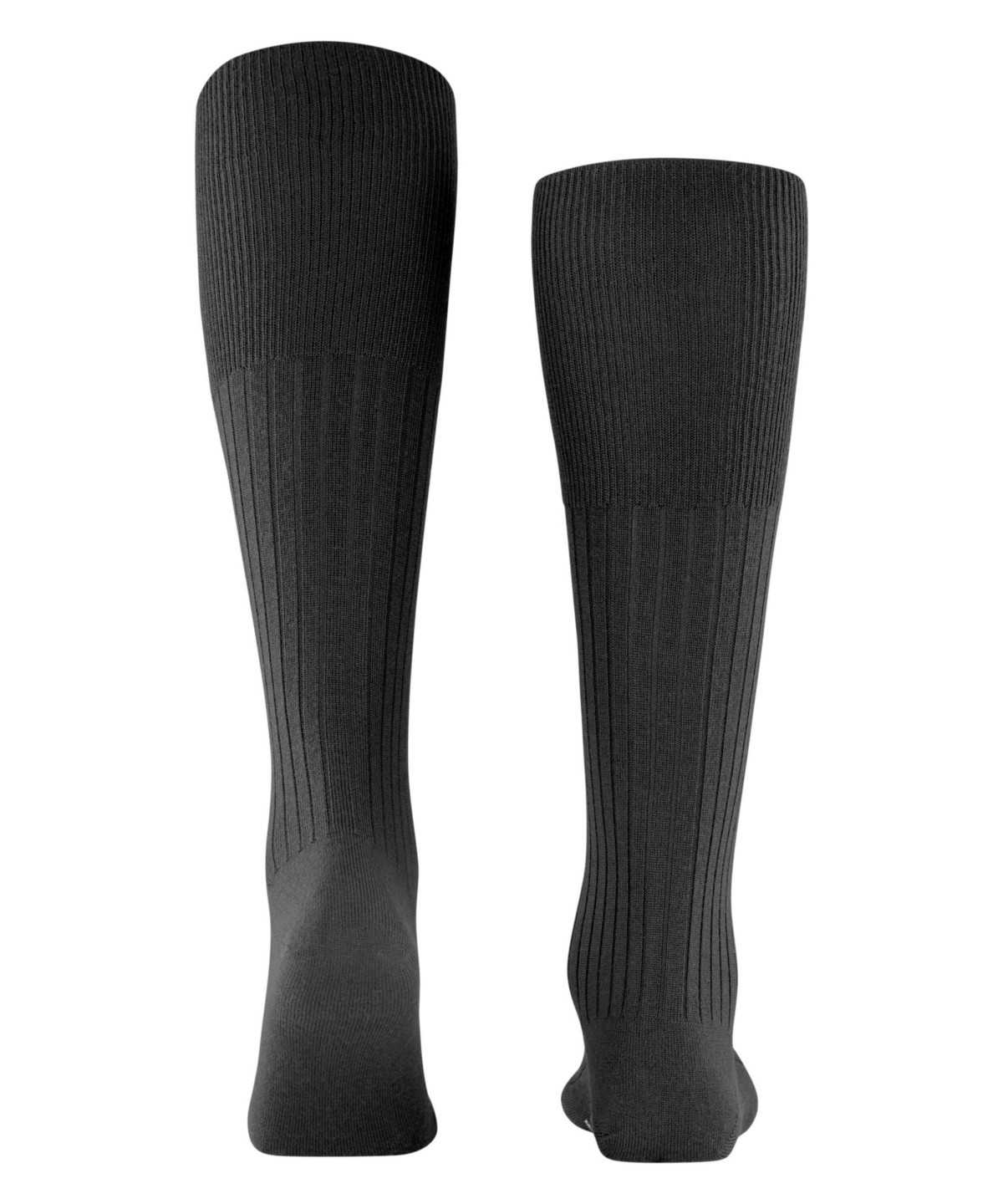 Falke Bristol Pure Knee-high Socks Zokni Férfi Fekete | VEOY-74956