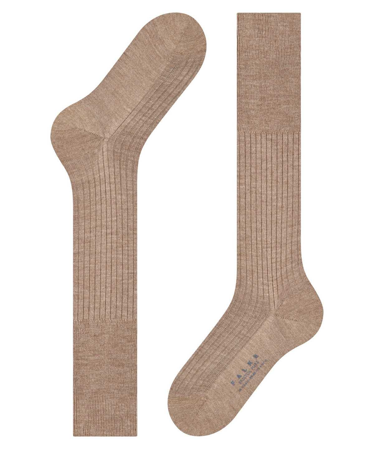 Falke Bristol Pure Knee-high Socks Zokni Férfi Barna | GNXT-04387