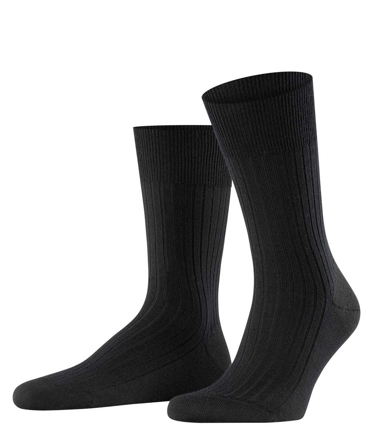 Falke Bristol Pure Socks Zokni Férfi Fekete | NCVD-65701