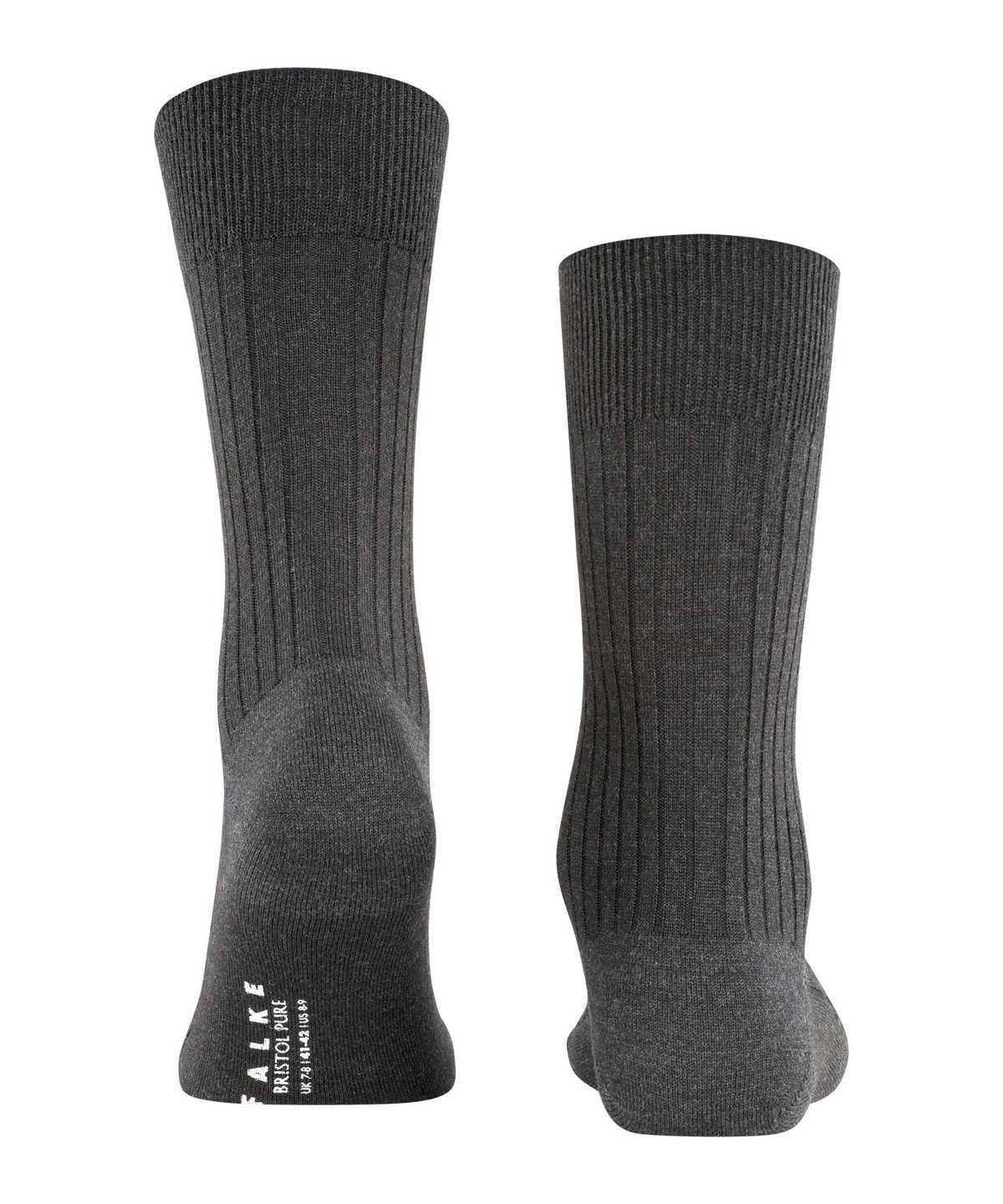 Falke Bristol Pure Socks Zokni Férfi Szürke | SYGH-31967