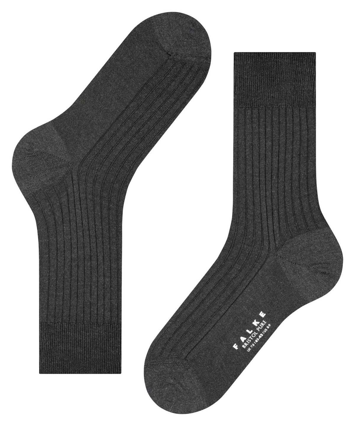 Falke Bristol Pure Socks Zokni Férfi Szürke | SYGH-31967