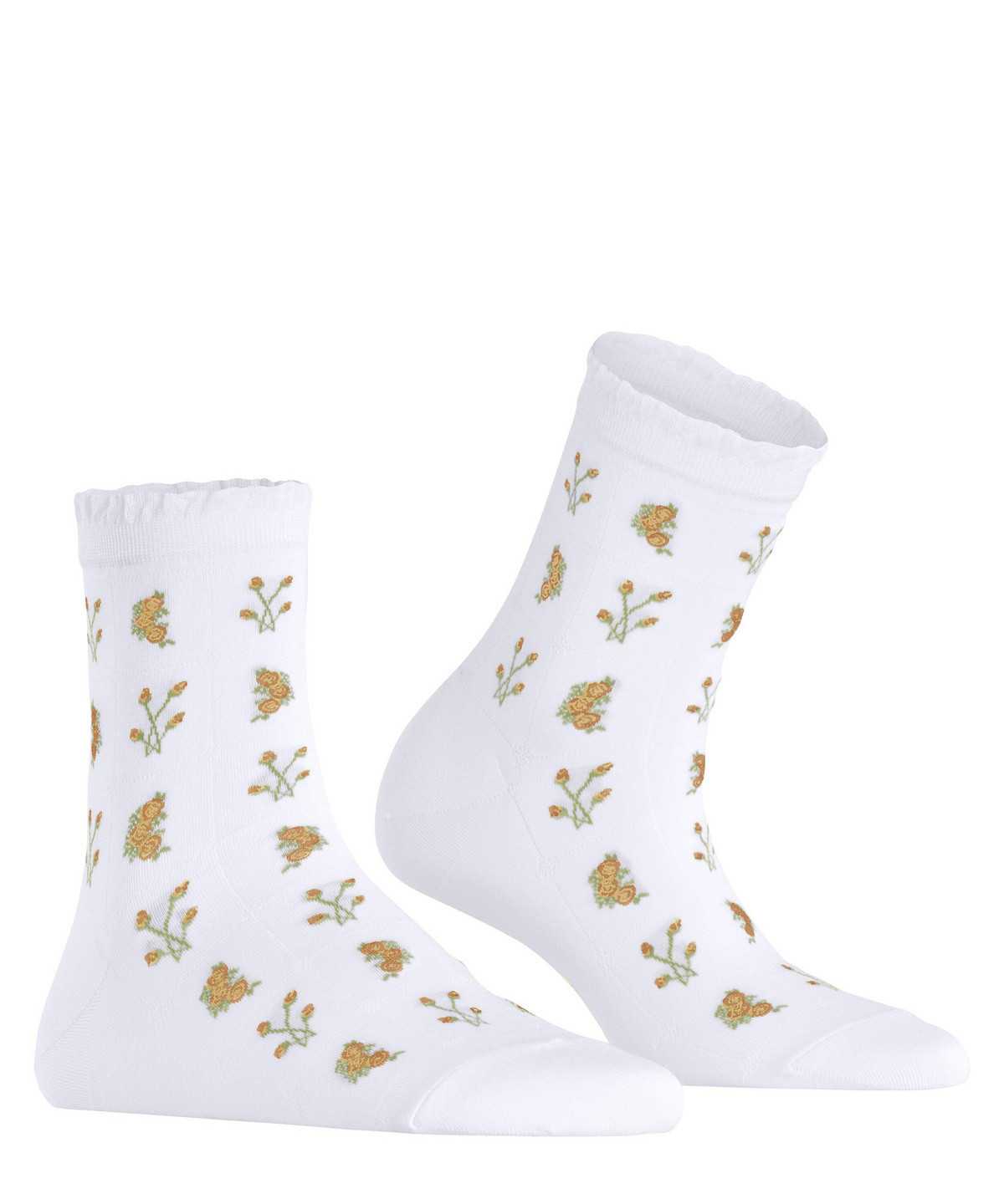 Falke Bucolic Short sock Zokni Női Fehér | WKTA-32851