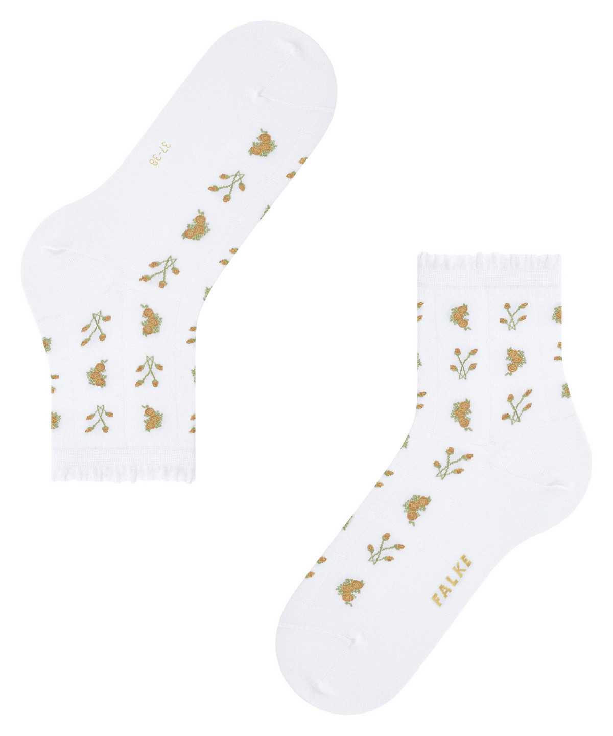 Falke Bucolic Short sock Zokni Női Fehér | WKTA-32851