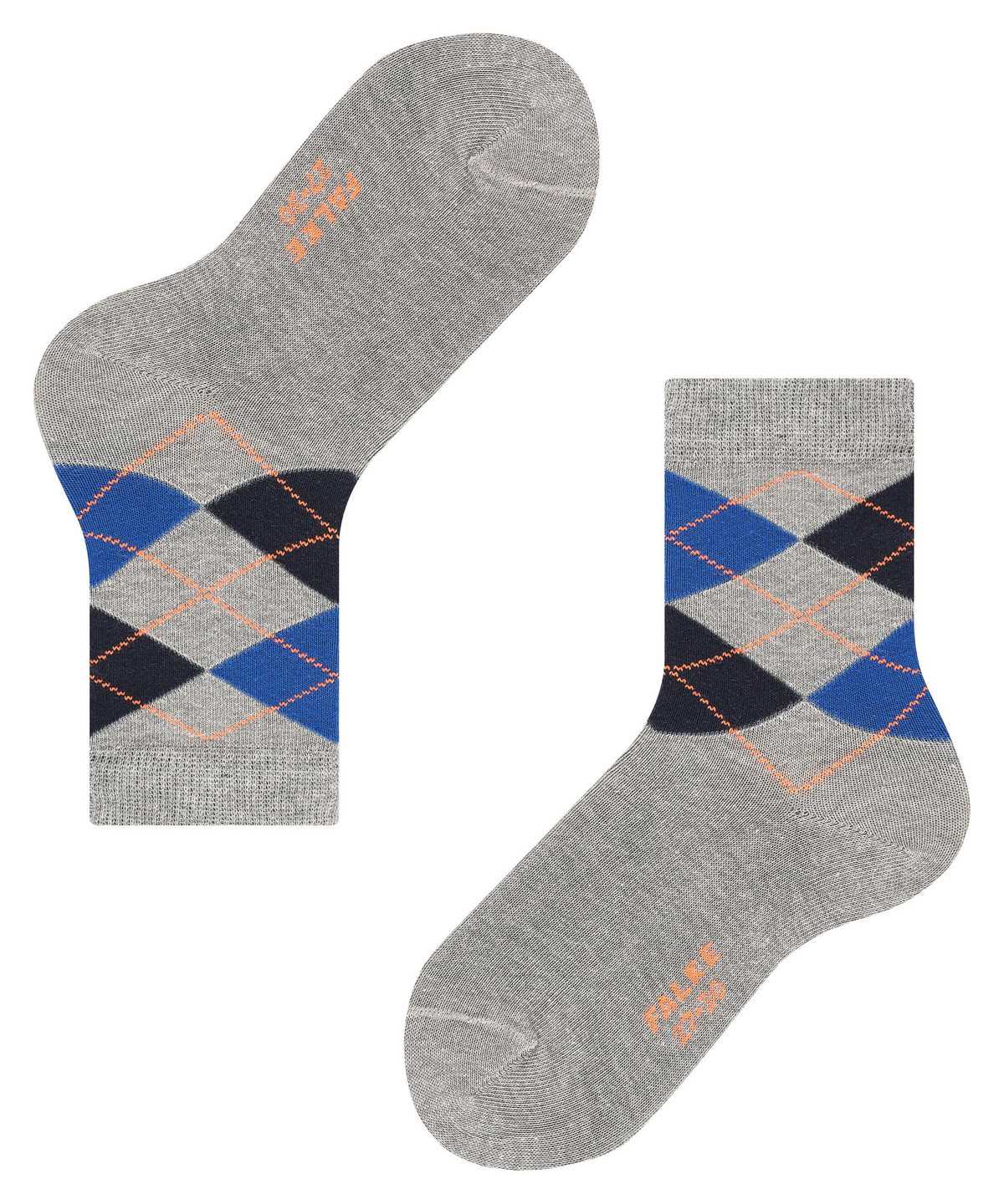 Falke Classic Argyle Socks Zokni Gyerek Szürke | FDSJ-58627