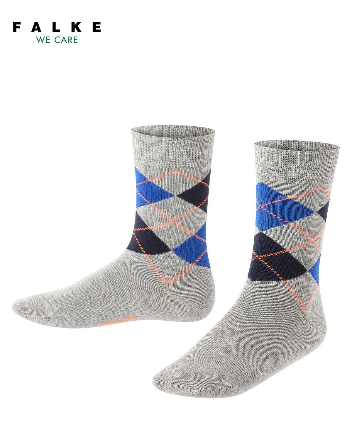 Falke Classic Argyle Socks Zokni Gyerek Szürke | FDSJ-58627