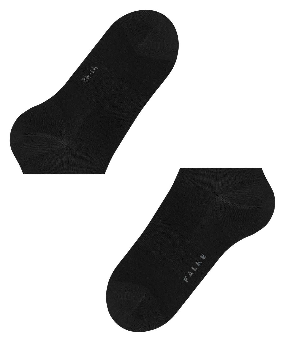 Falke ClimaWool Invisibles No Show Socks Férfi Fekete | CMIF-13786