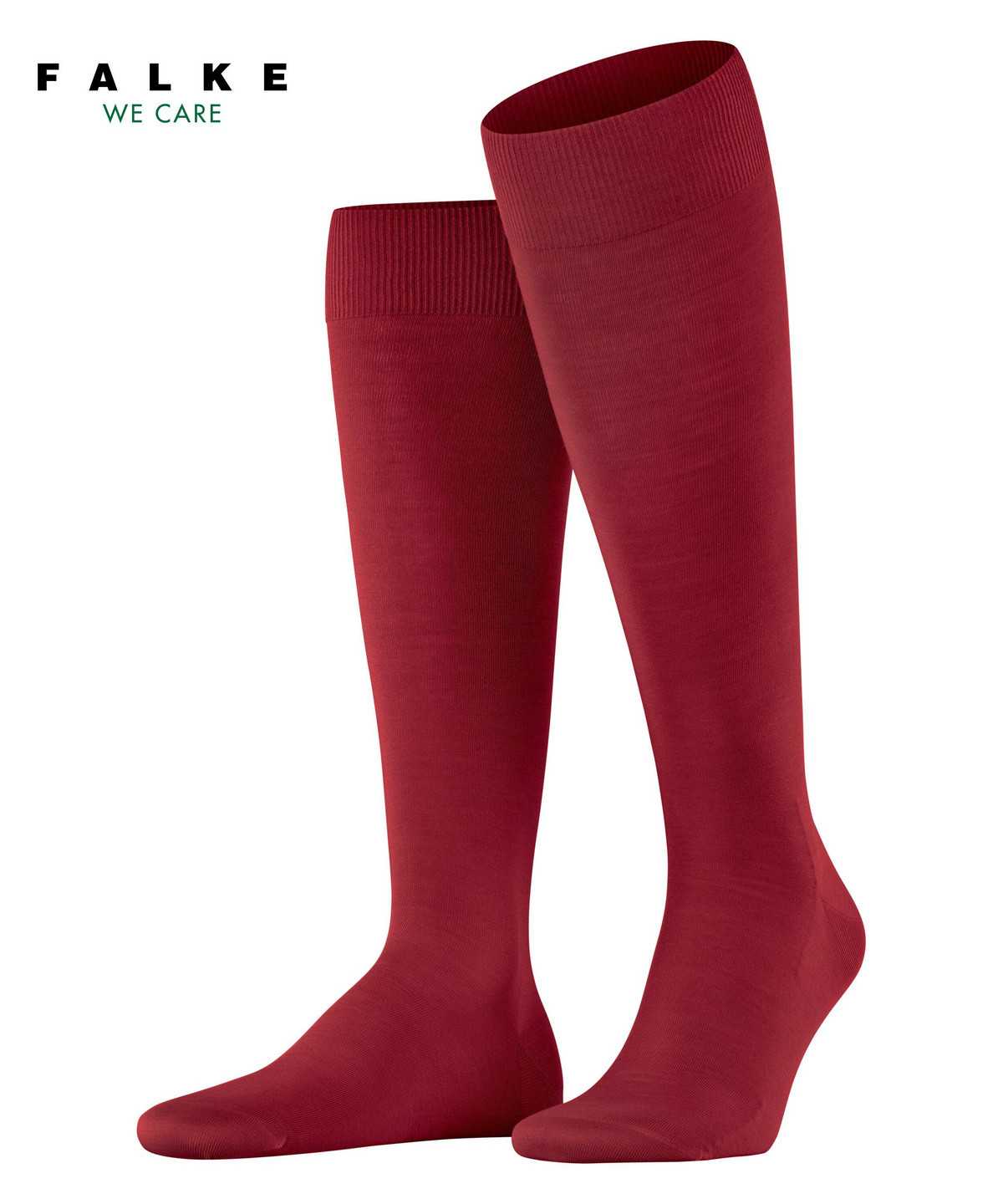 Falke ClimaWool Knee-high Socks Zokni Férfi Piros | AHRI-43218