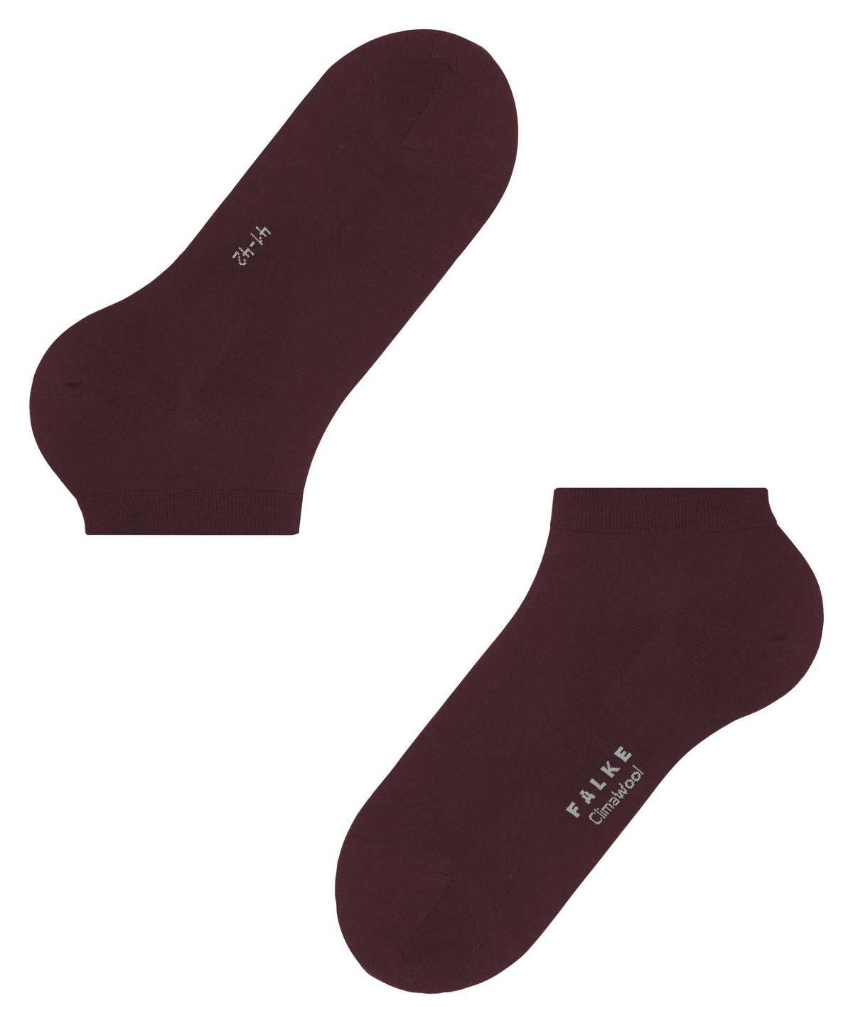 Falke ClimaWool Sneaker socks Zokni Férfi Piros | YAPT-97016