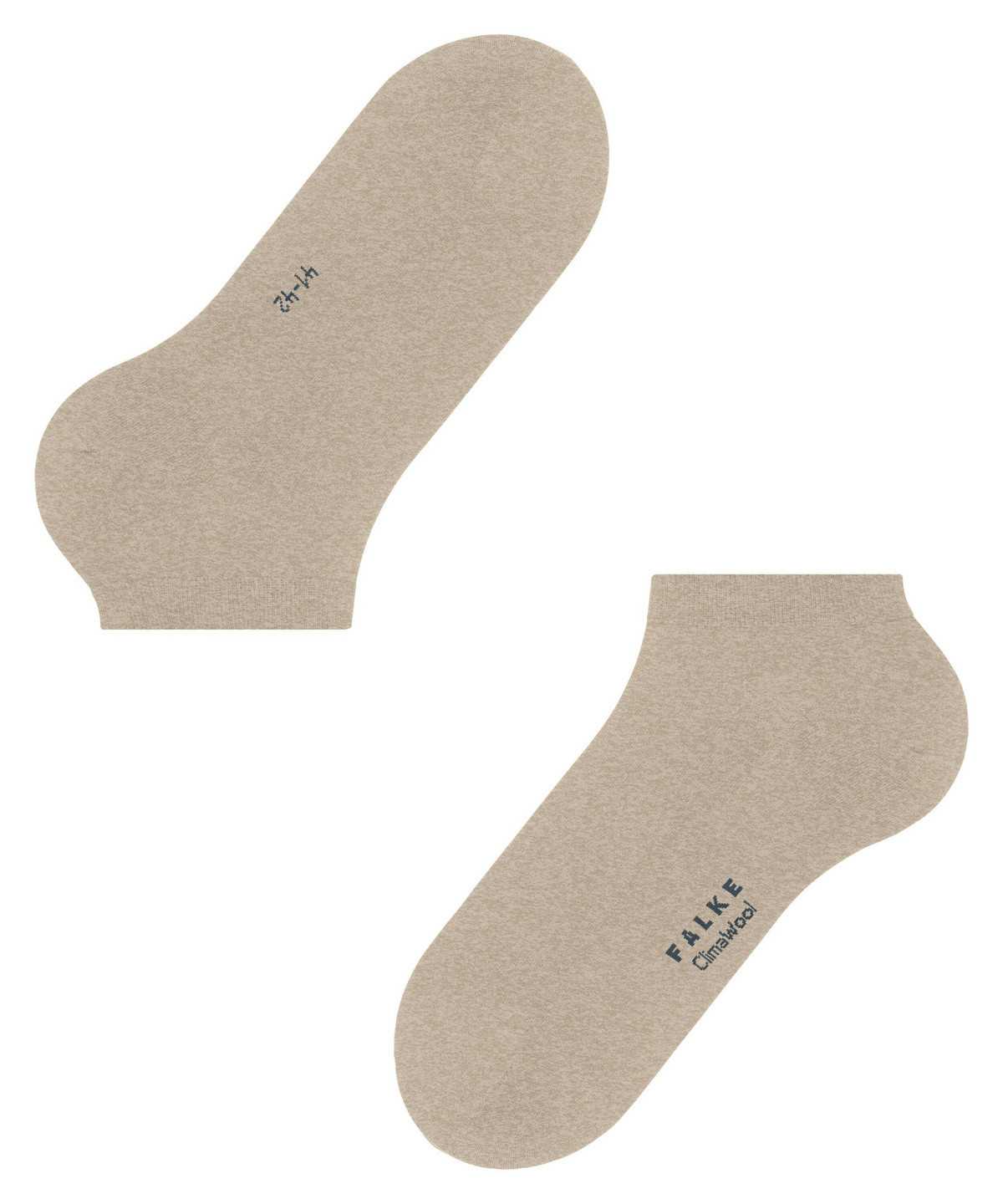 Falke ClimaWool Sneaker socks Zokni Férfi Bézs | WACP-50418