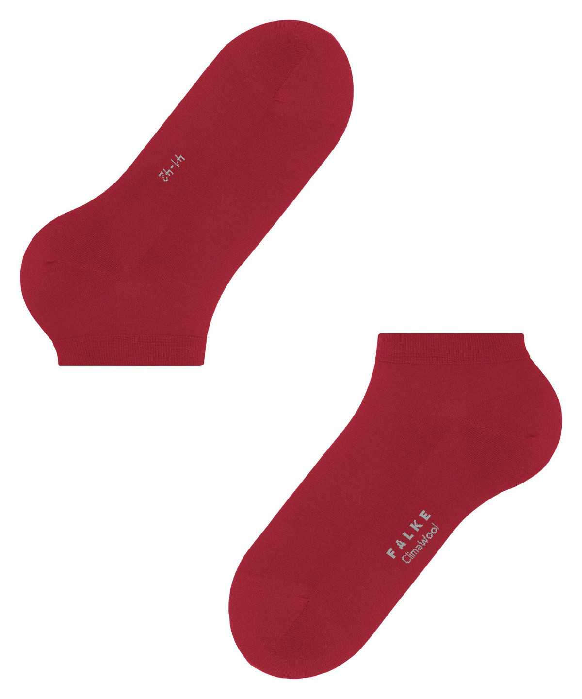 Falke ClimaWool Sneaker socks Zokni Férfi Piros | GIPS-46570