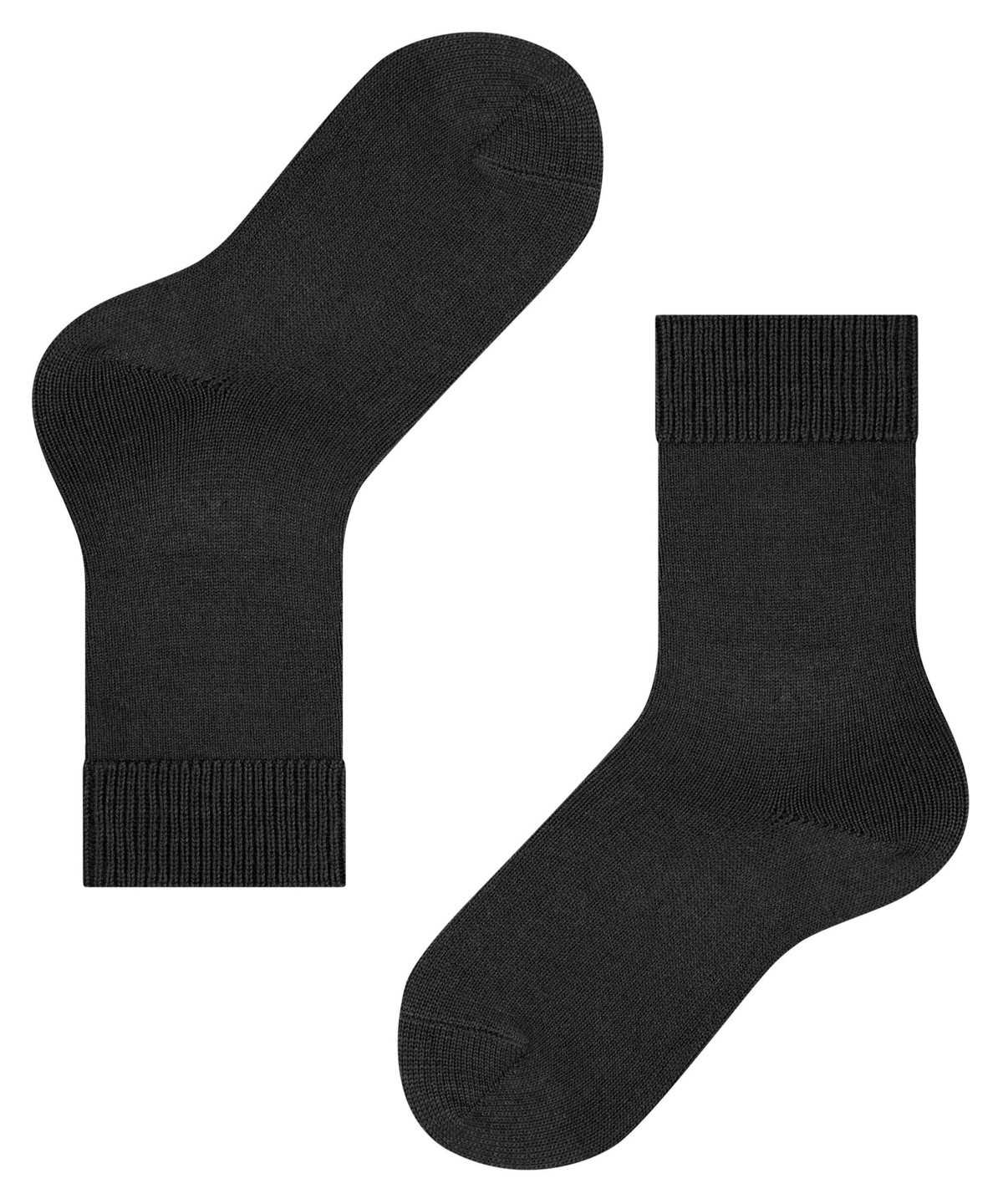 Falke Comfort Wool Socks Zokni Gyerek Fekete | UVEP-08459