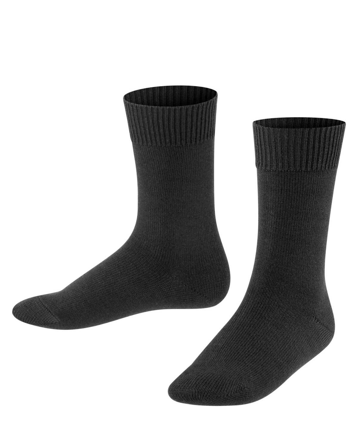 Falke Comfort Wool Socks Zokni Gyerek Fekete | UVEP-08459