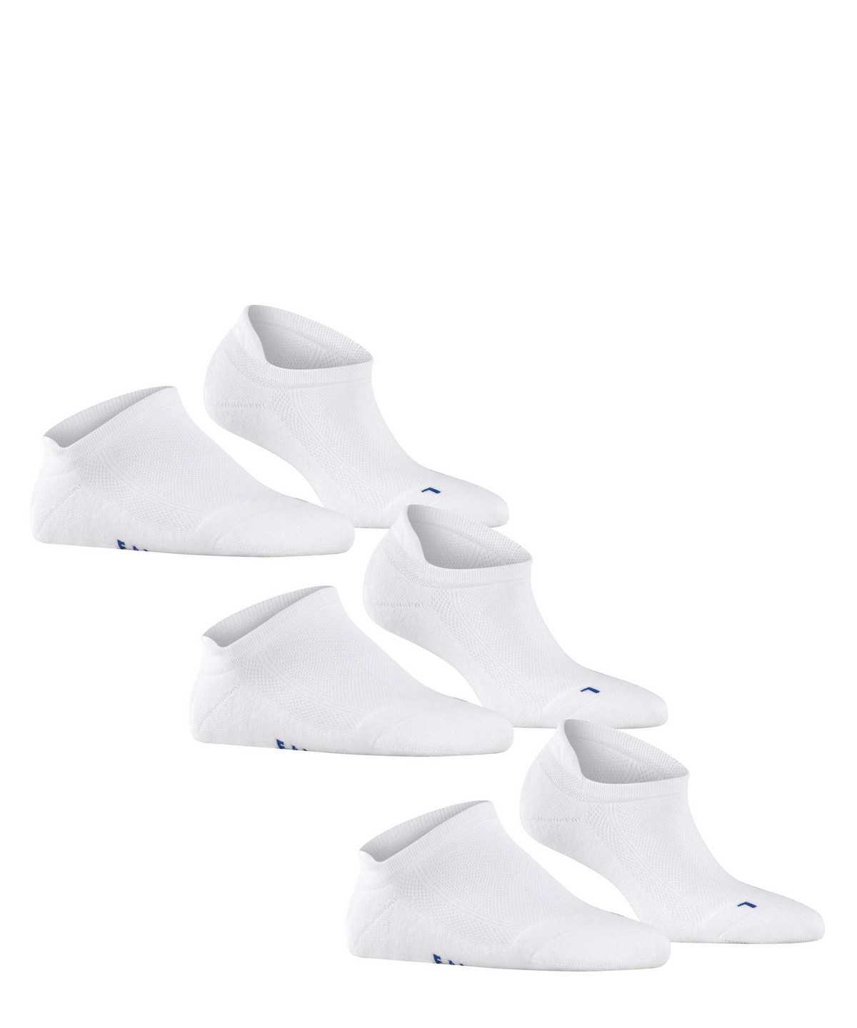 Falke Cool Kick 3-Pack Sneaker Socks Zokni Női Fehér | NLTY-72350