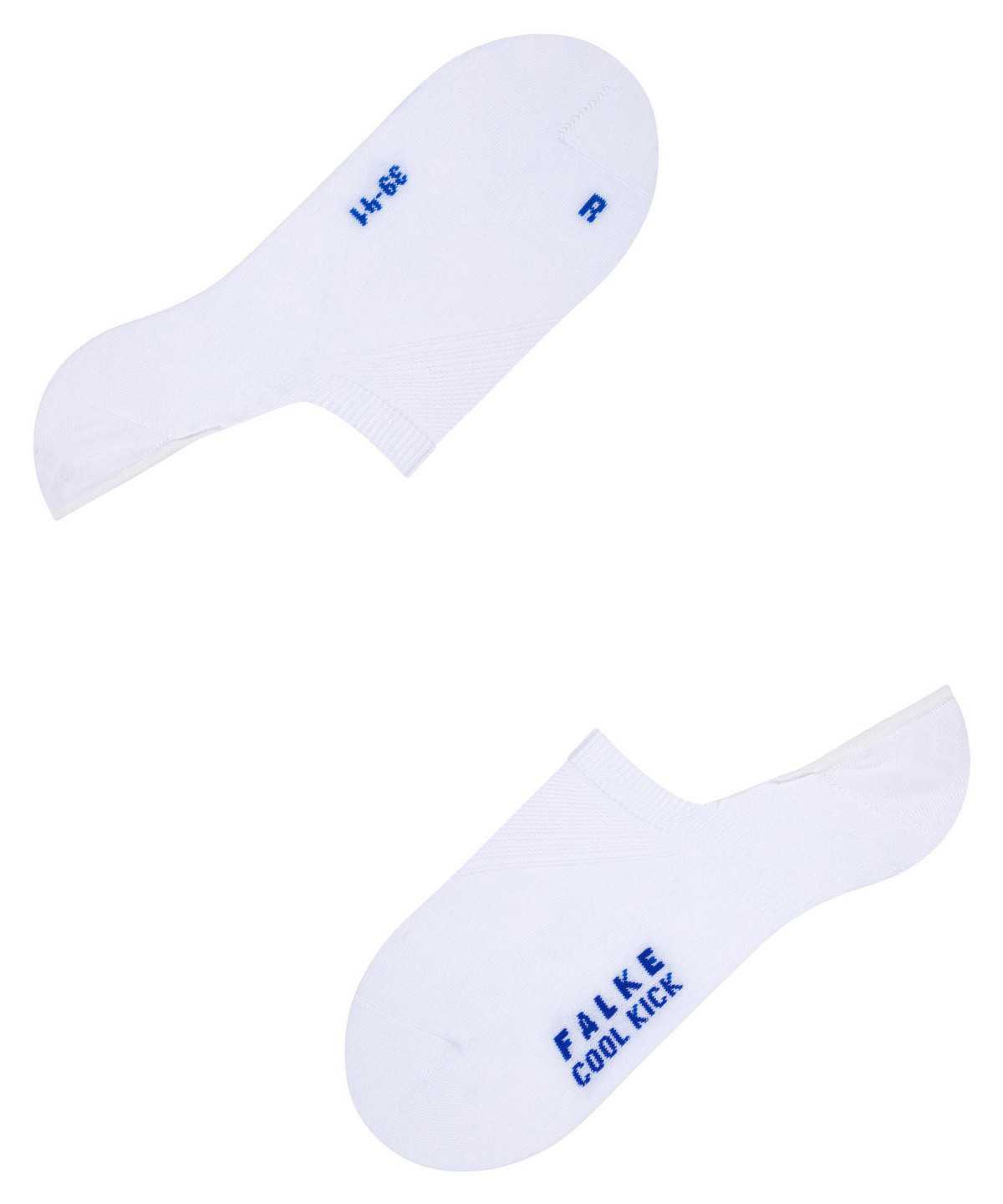 Falke Cool Kick Invisibles No Show Socks Női Fehér | BPCR-37912