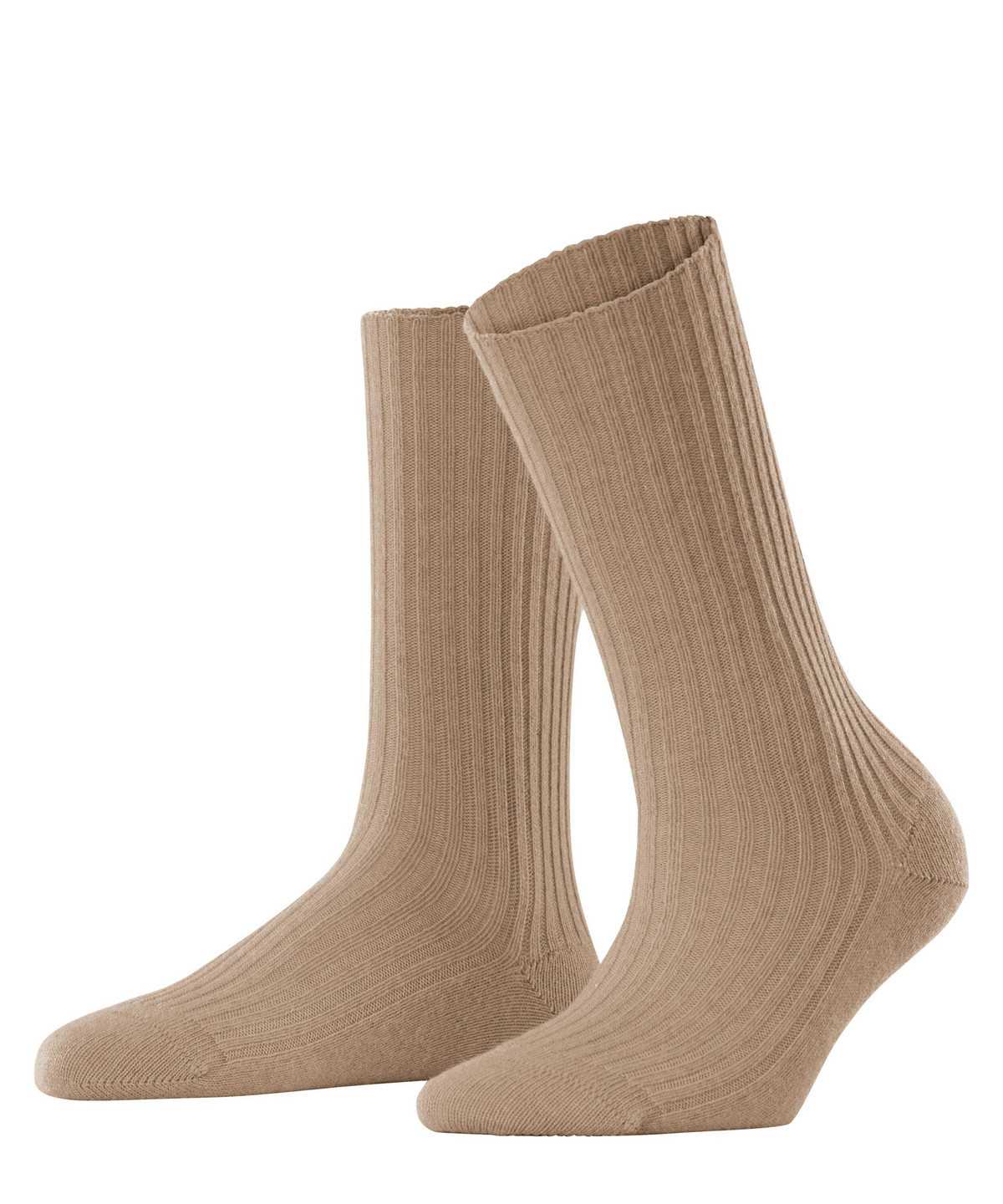 Falke Cosy Wool Boot Socks Zokni Női Barna | AGEU-18793