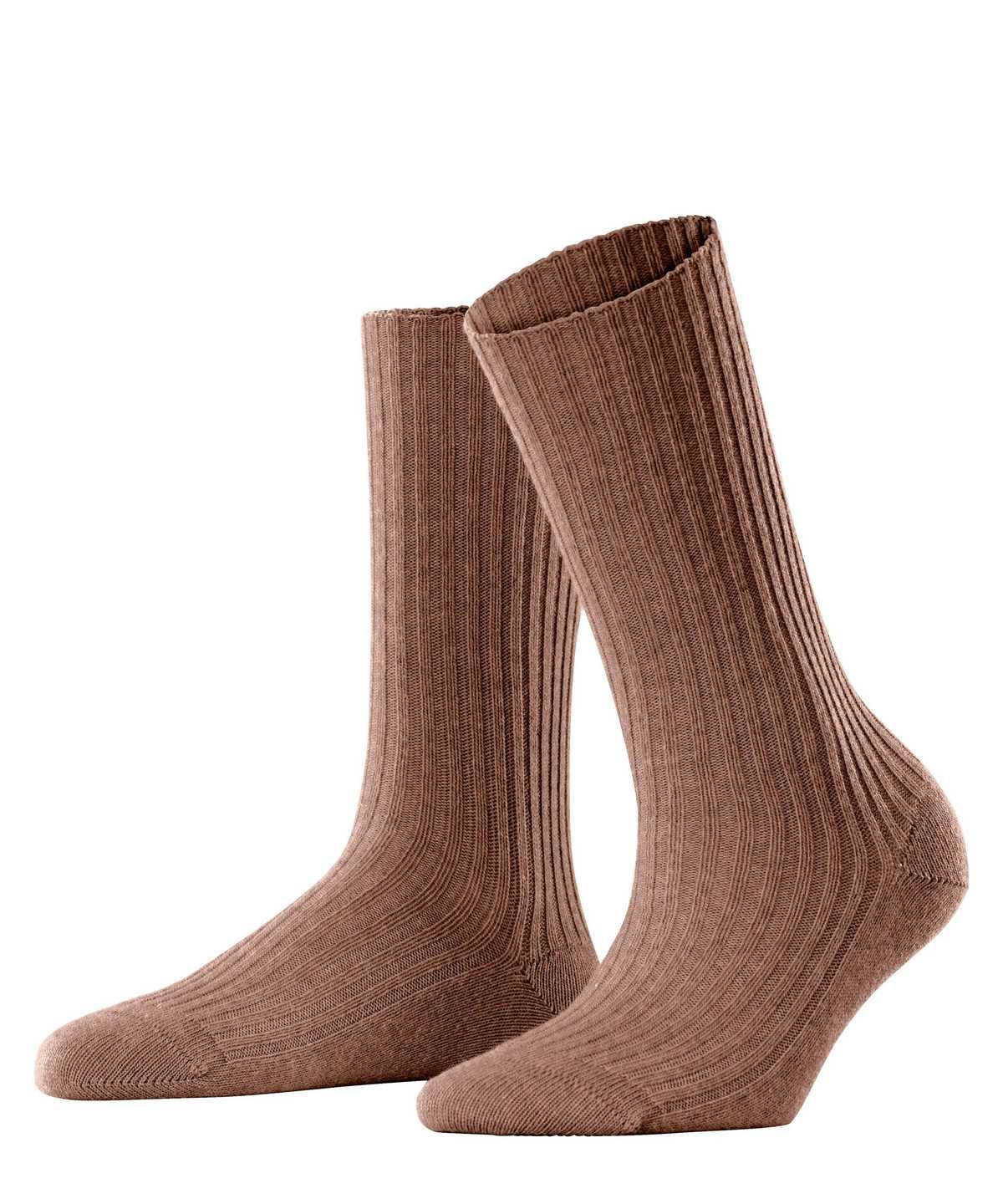 Falke Cosy Wool Boot Socks Zokni Női Barna | KWRM-56180