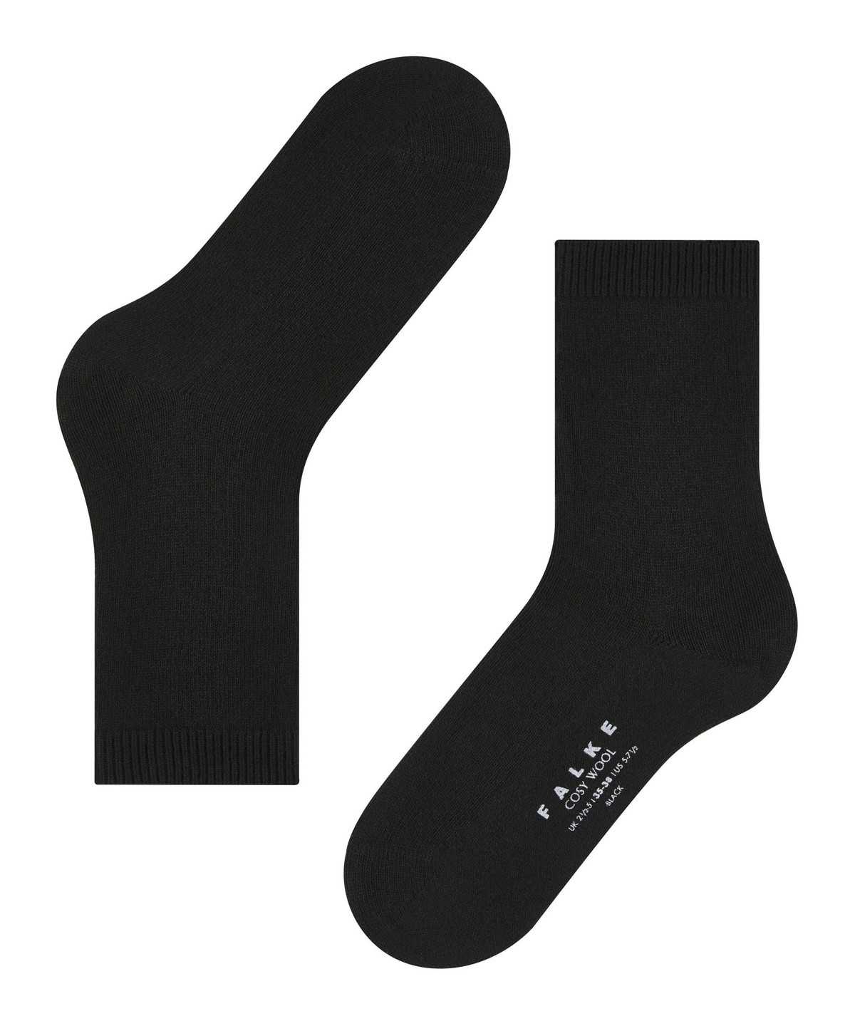 Falke Cosy Wool Socks Zokni Női Fekete | GTUP-52138