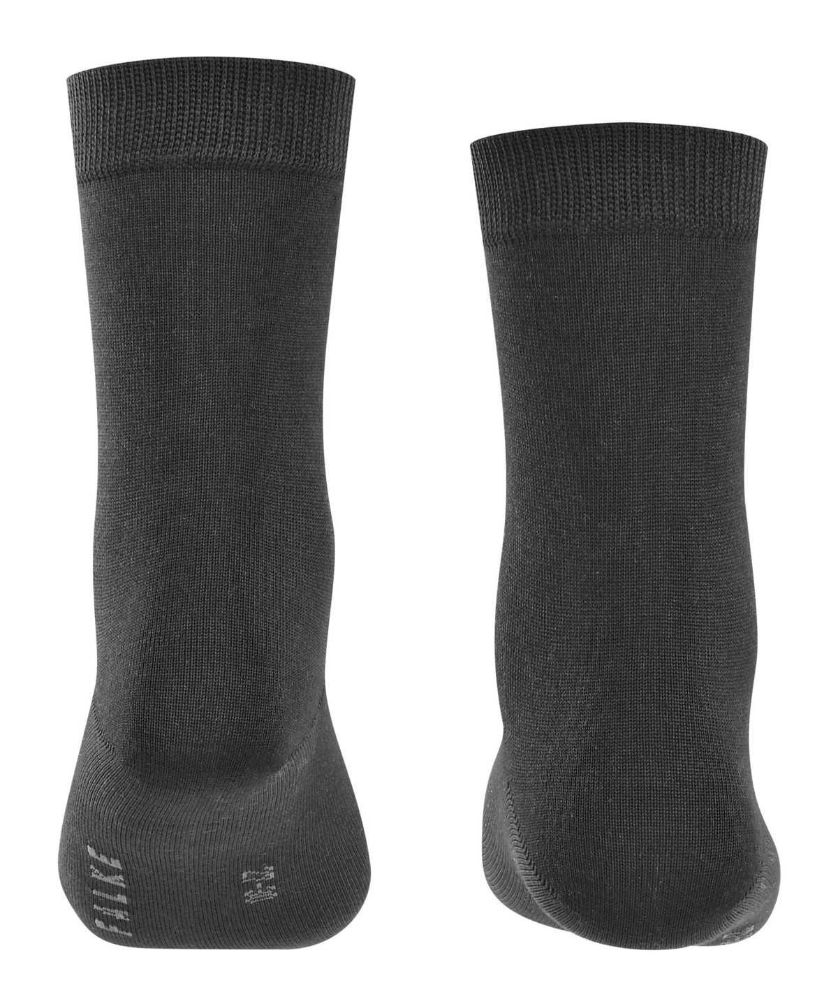 Falke Cotton Finesse Socks Zokni Gyerek Fekete | OZXW-43815