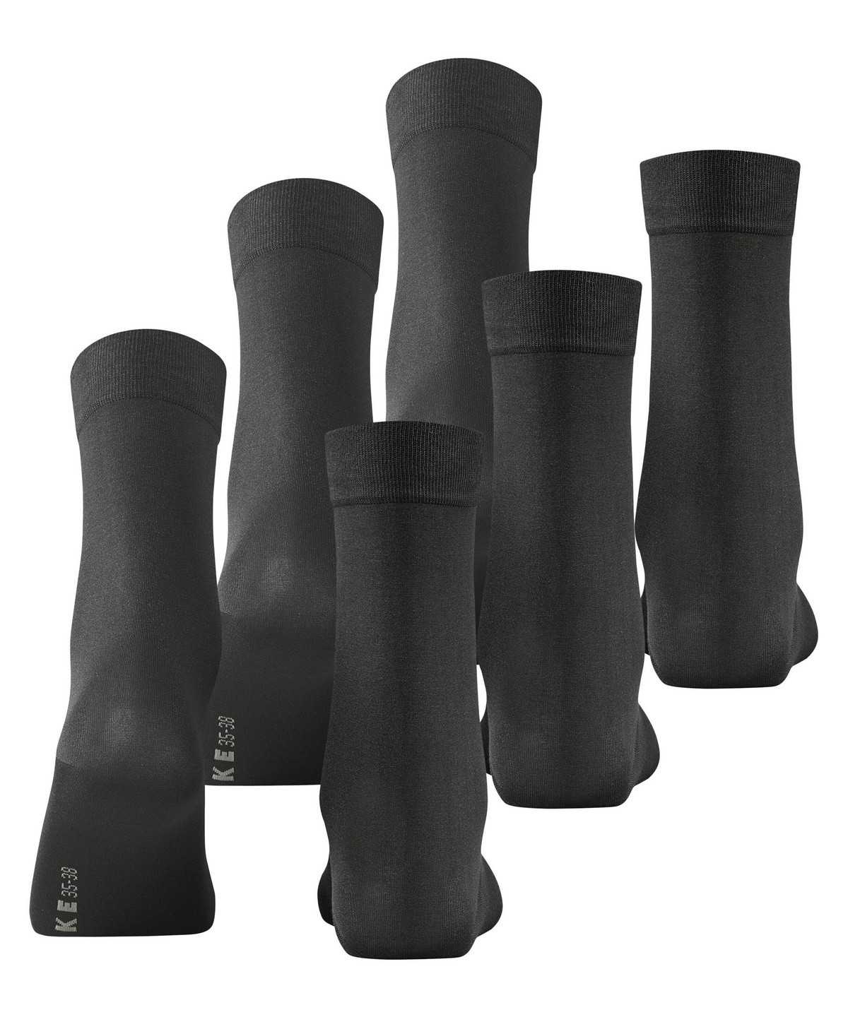 Falke Cotton Touch 3-Pack Socks Zokni Női Szürke | HNEX-49087