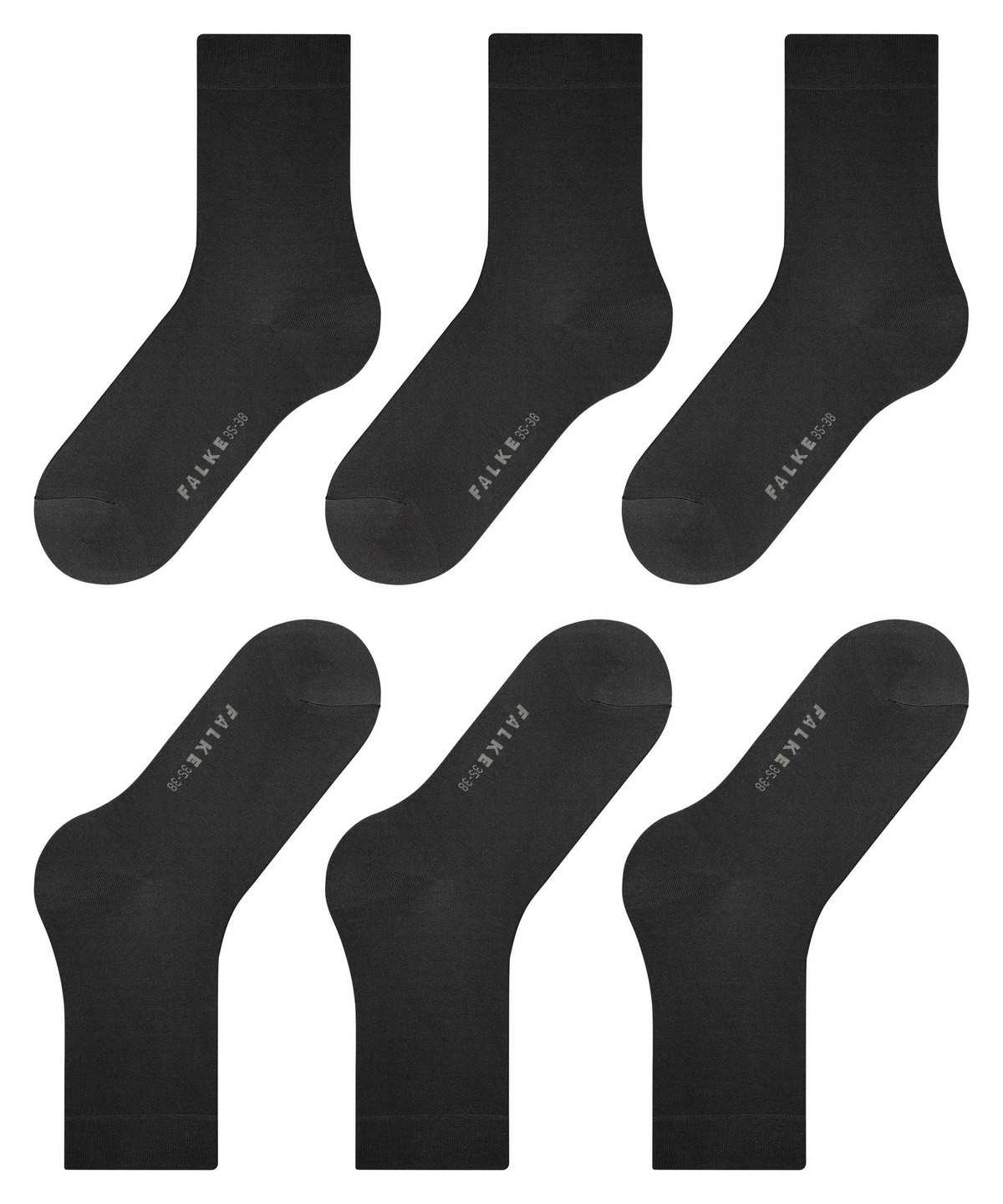 Falke Cotton Touch 3-Pack Socks Zokni Női Szürke | HNEX-49087