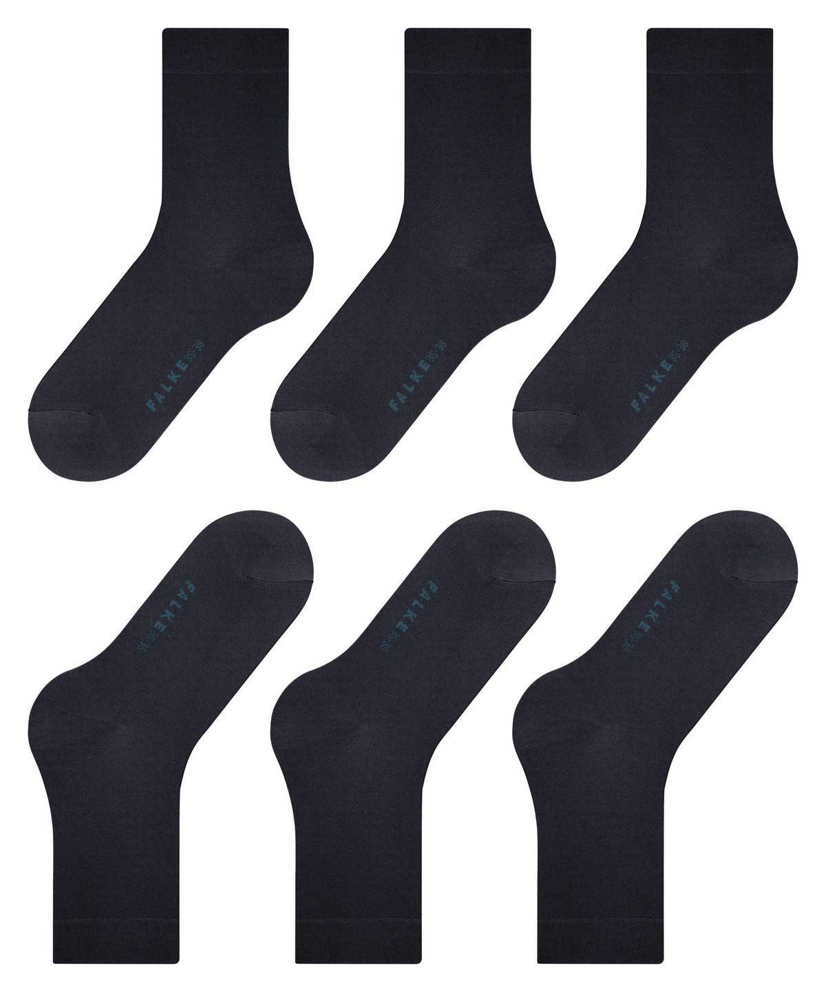 Falke Cotton Touch 3-Pack Socks Zokni Női Kék | LIZW-28653