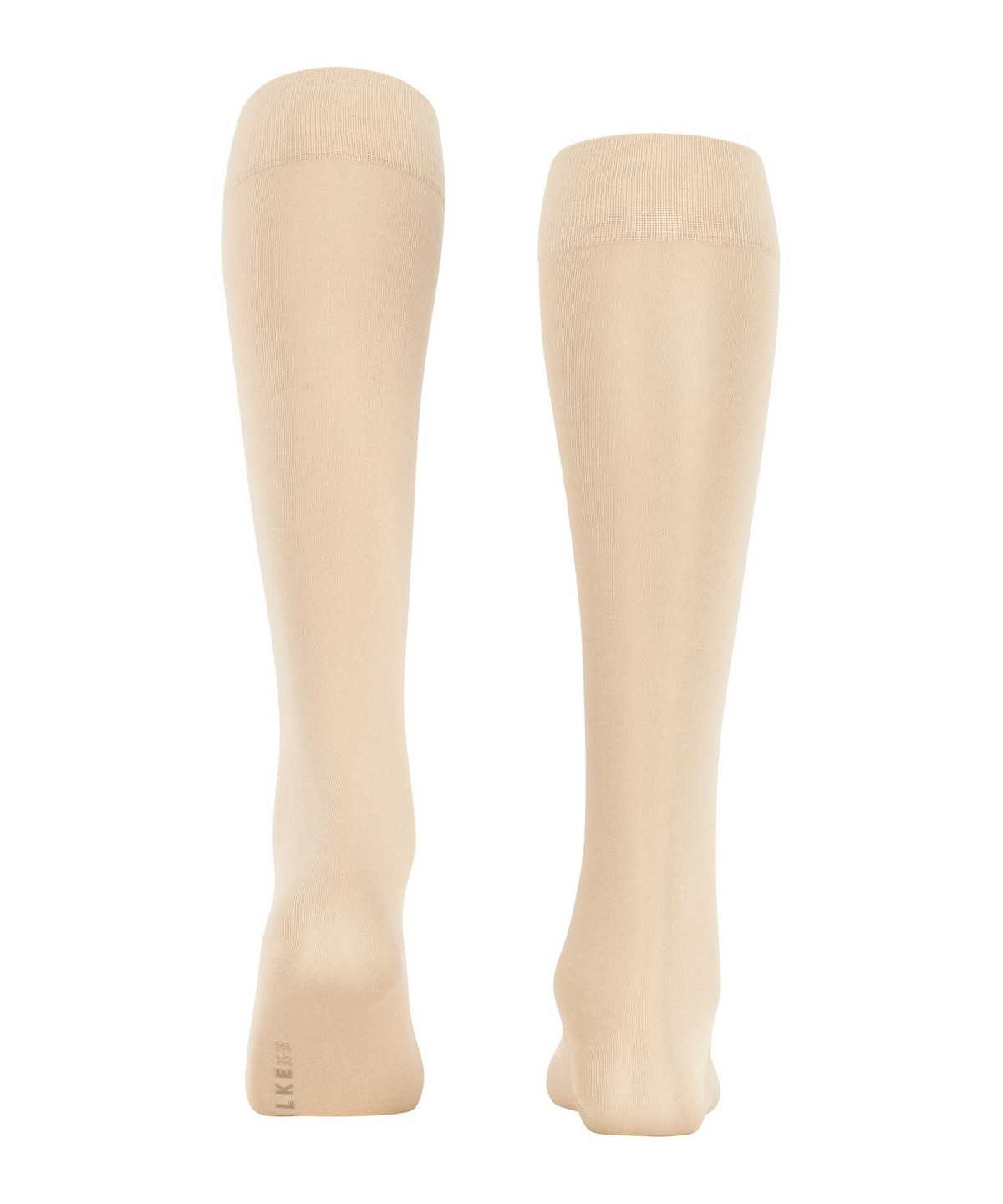 Falke Cotton Touch Knee-high Socks Zokni Női Bézs | PDUA-42051